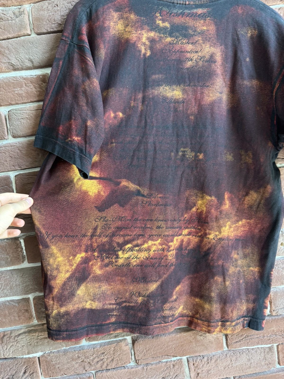 Band Tees 2000 Nightwish Wishmaster Vintage Metal All Over Print tee Size US L / EU 52-54 / 3 - 7 Thumbnail