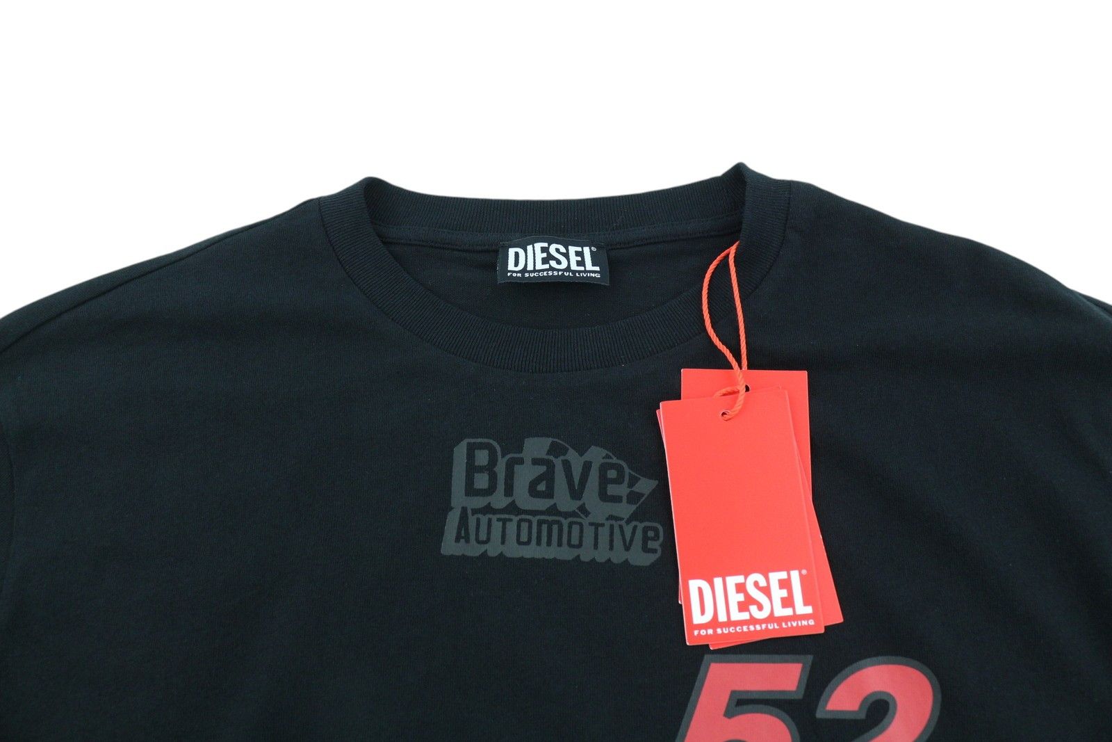 Diesel T-JUST-LS-C3 XL Black Cotton Tricot T-Shirt 40985 Size US XL / EU 56 / 4 - 5 Thumbnail