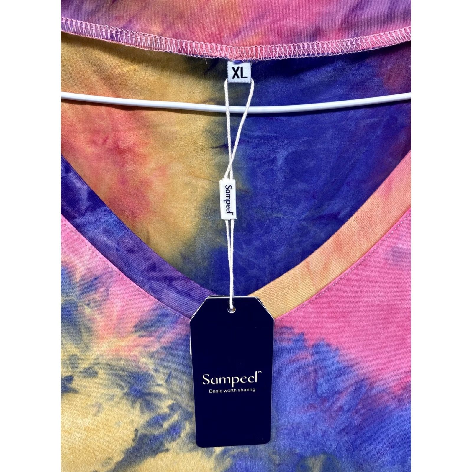 Vintage Sampeel Tie-Dye Sleeveless Tank Top XL Women’s New Blue Size XL / US 12-14 / IT 48-50 - 2 Thumbnail