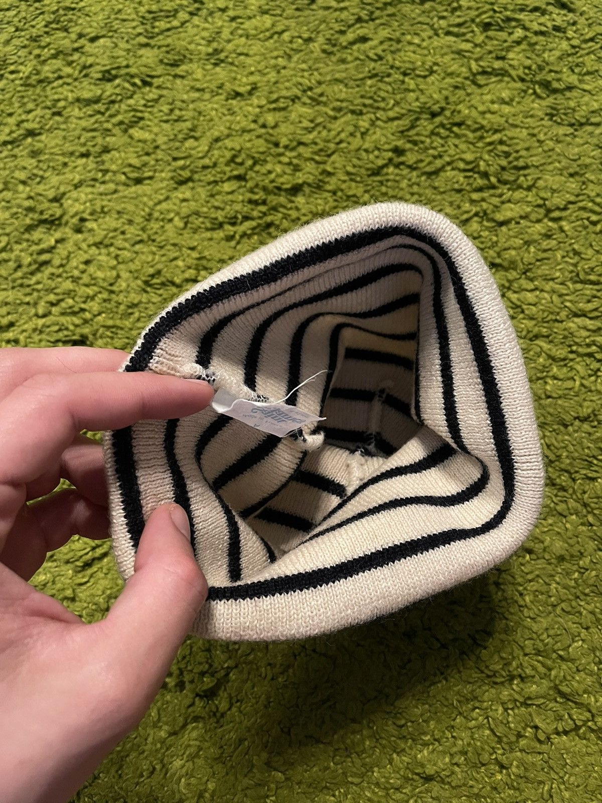 Saint James Saint James 1990s vintage 100% wool striped beanie hat Size 32 - 3 Thumbnail