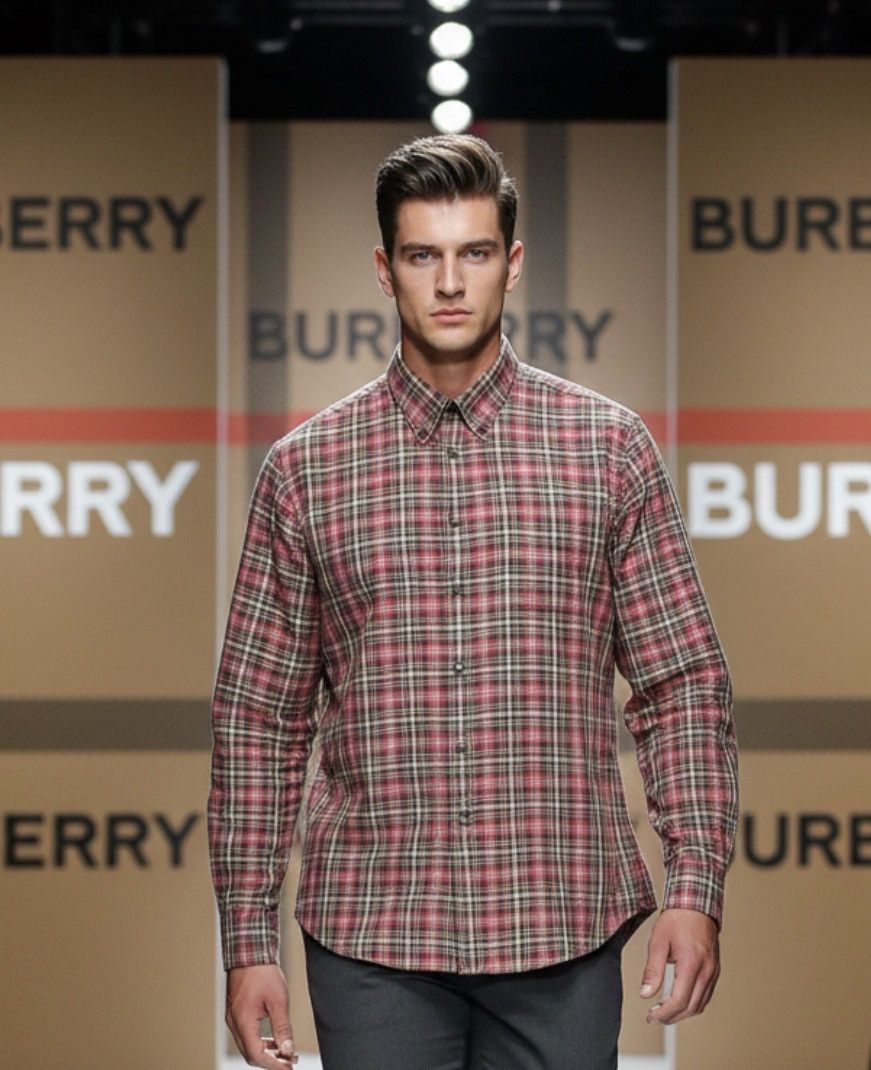 Burberry 🔥 Burberry plaid checkered shirt novacheck size xl Size US XL / EU 56 / 4 - 1 Thumbnail