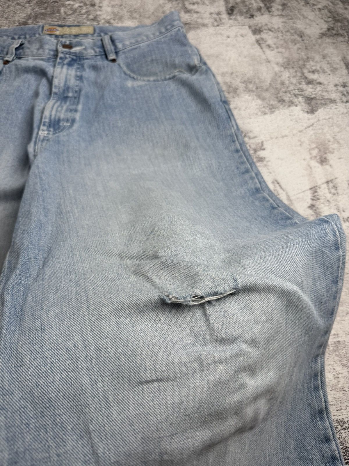 Dickies DICKIES BIG DADDY VINTAGE DENIM RAP HIP HOP BAGGY SKATE DISTRESSED JEANS PANTS Size US 32 / EU 48 - 18 Thumbnail