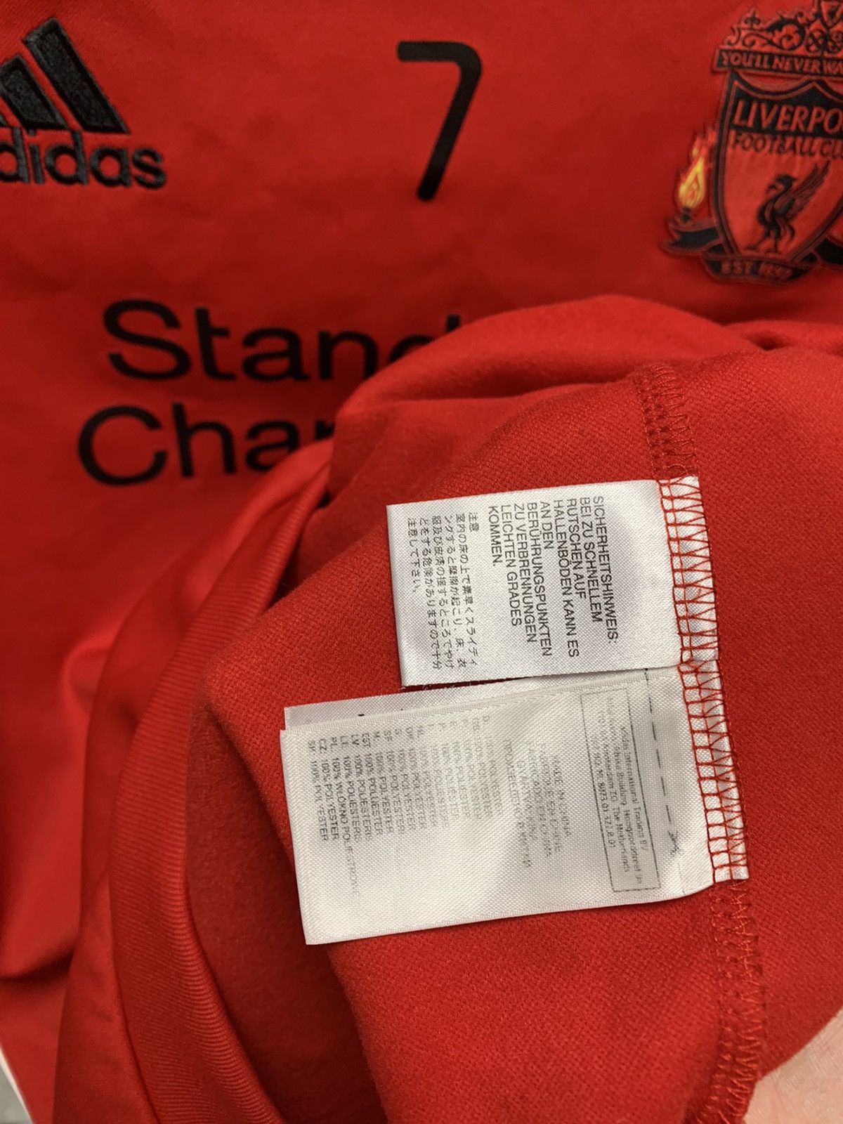 Adidas Liverpool adidas soccer jersey 7 Gerrard sweatshirt S vintag Size US S / EU 44-46 / 1 - 4 Thumbnail