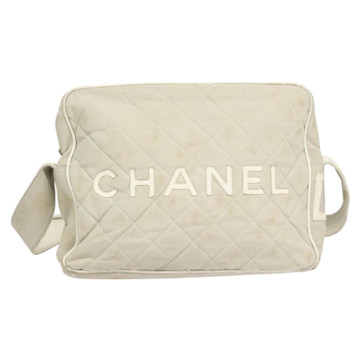 Chanel CHANEL Shoulder Bag Canvas Gray Silver CC Size ONE SIZE - 13 Thumbnail