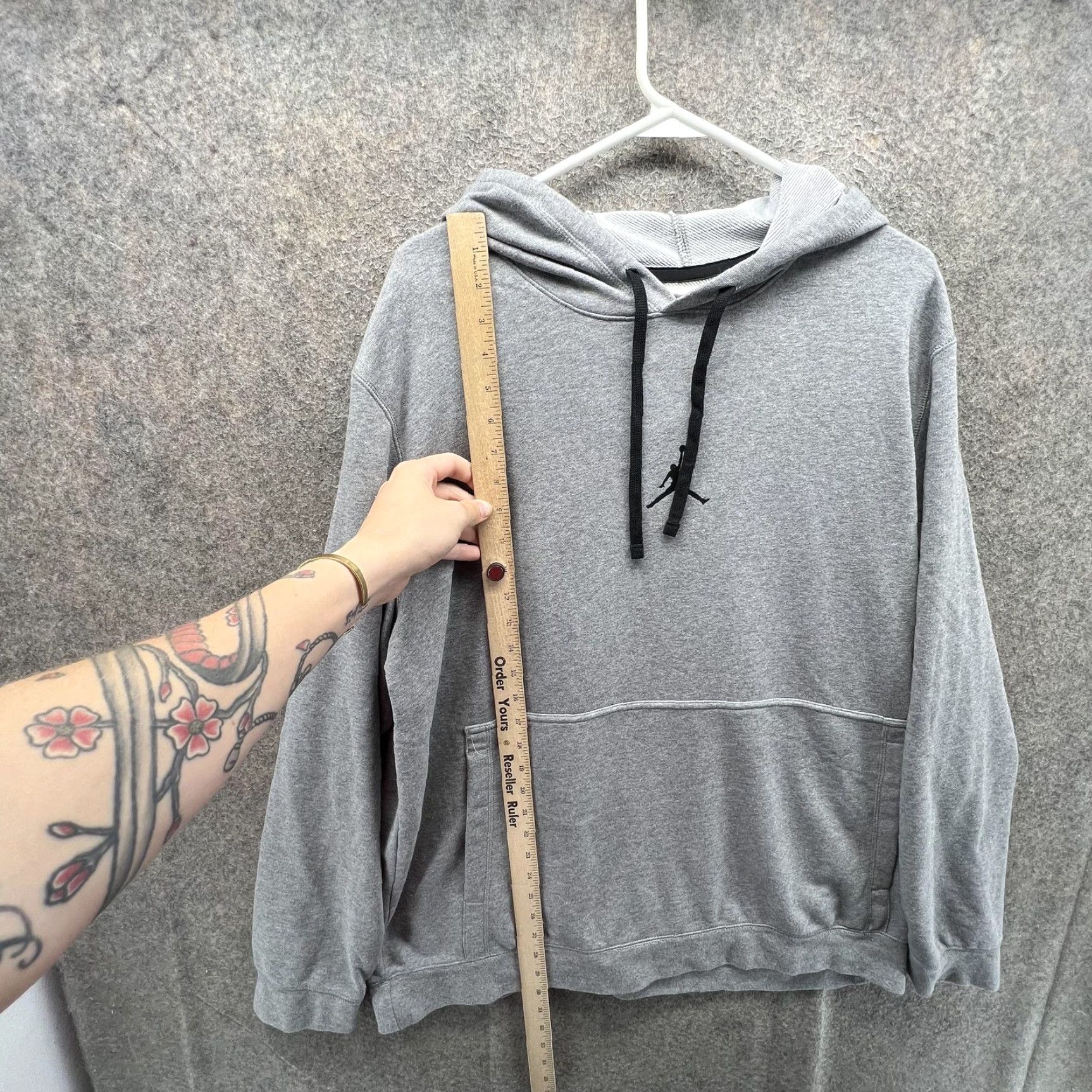 Jordan Brand Jordan Hoodie Mens XL Gray Dri-FIT Pullover Fleece Sweatshirt Jumpman Logo Size US XL / EU 56 / 4 - 5 Thumbnail
