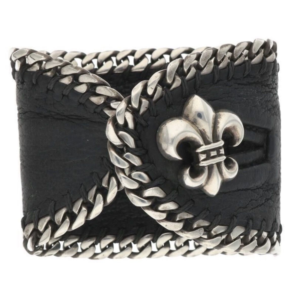 Chrome Hearts Chrome Hearts Leather Flare Chain Bracelet Size ONE SIZE - 1 Thumbnail