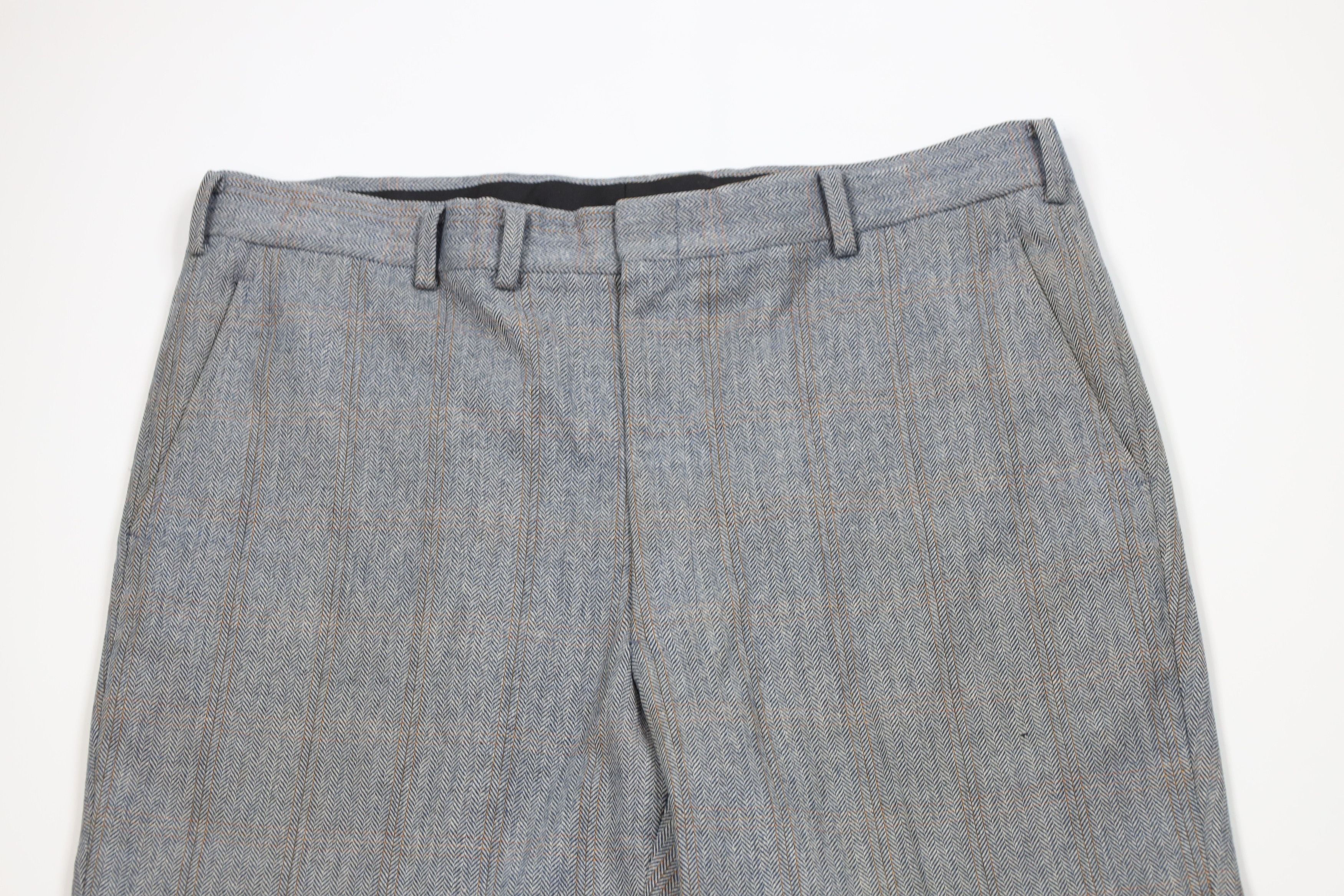 Vintage Vintage 60s 70s Streetwear Herringbone Bell Bottoms Pants Size US 38 / EU 54 - 2 Thumbnail