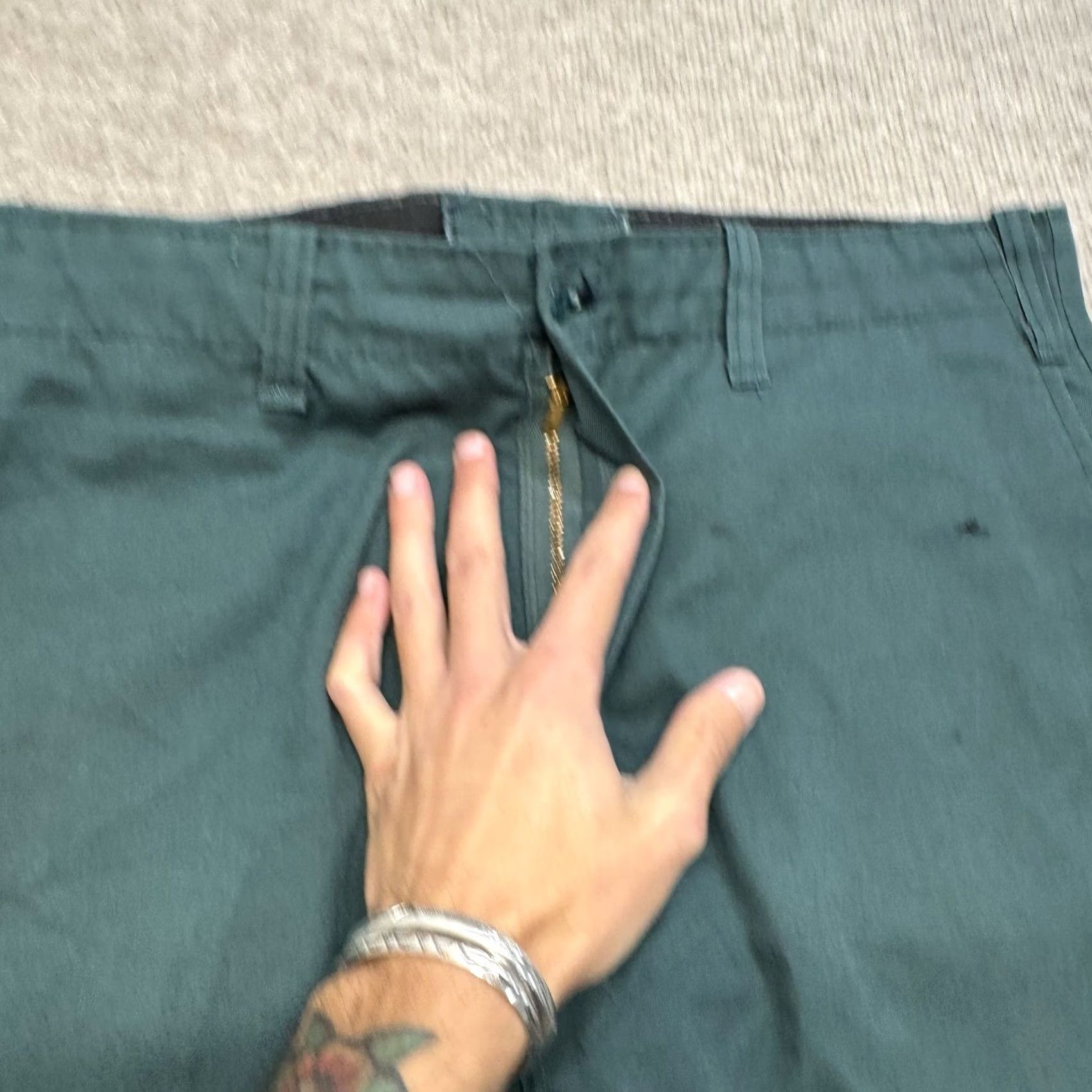 Vintage VINTAGE Chino Pants Mens 36x29 Workwear Zip Fly USA Made Green Talon Size US 36 / EU 52 - 5 Thumbnail