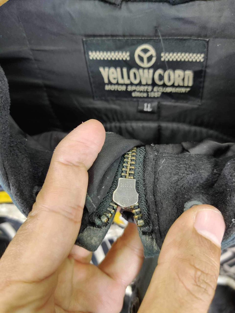 YELLOW CORN Vintage Yellow Corn Bikers Jacket With Riding Size US M / EU 48-50 / 2 - 15 Thumbnail