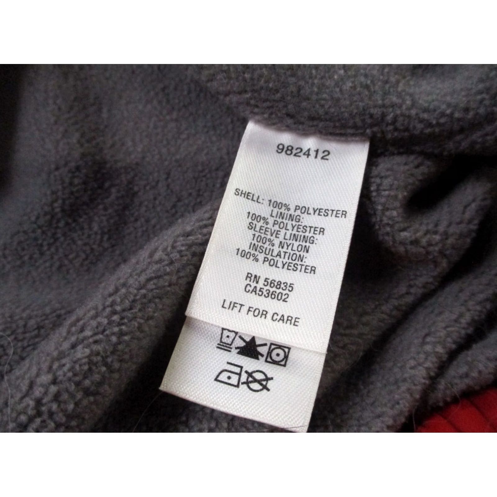 Vintage Cabela's Jacket Mens XL Puffer Fleece Lined Hunting Outdoors Windbreaker Long Zip Red Weathergear Pockets Size US XL / EU 56 / 4 - 7 Thumbnail
