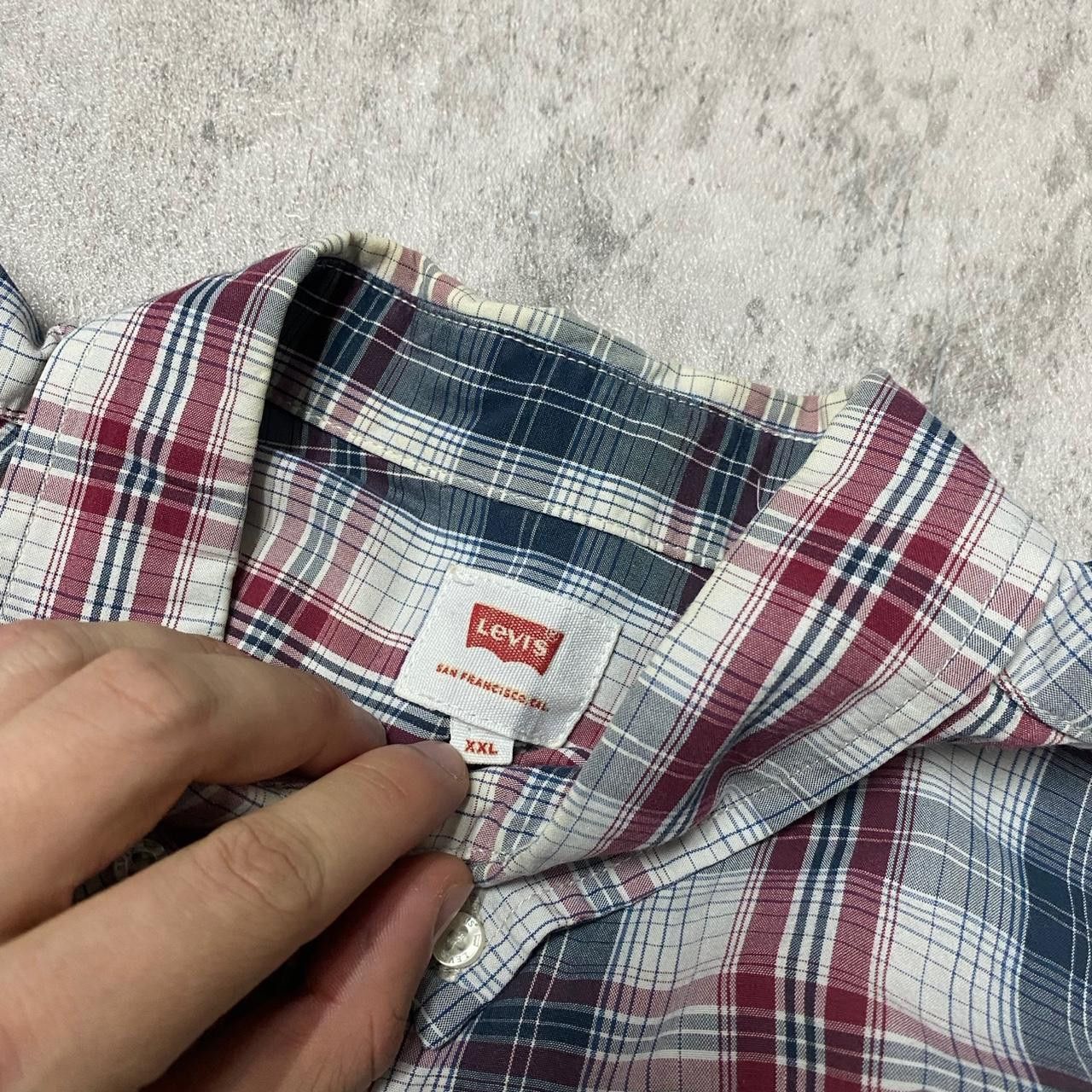 Levi's Levi's blue and red plaid button-up shirt #plaidshirt Size US XXL / EU 58 / 5 - 3 Thumbnail