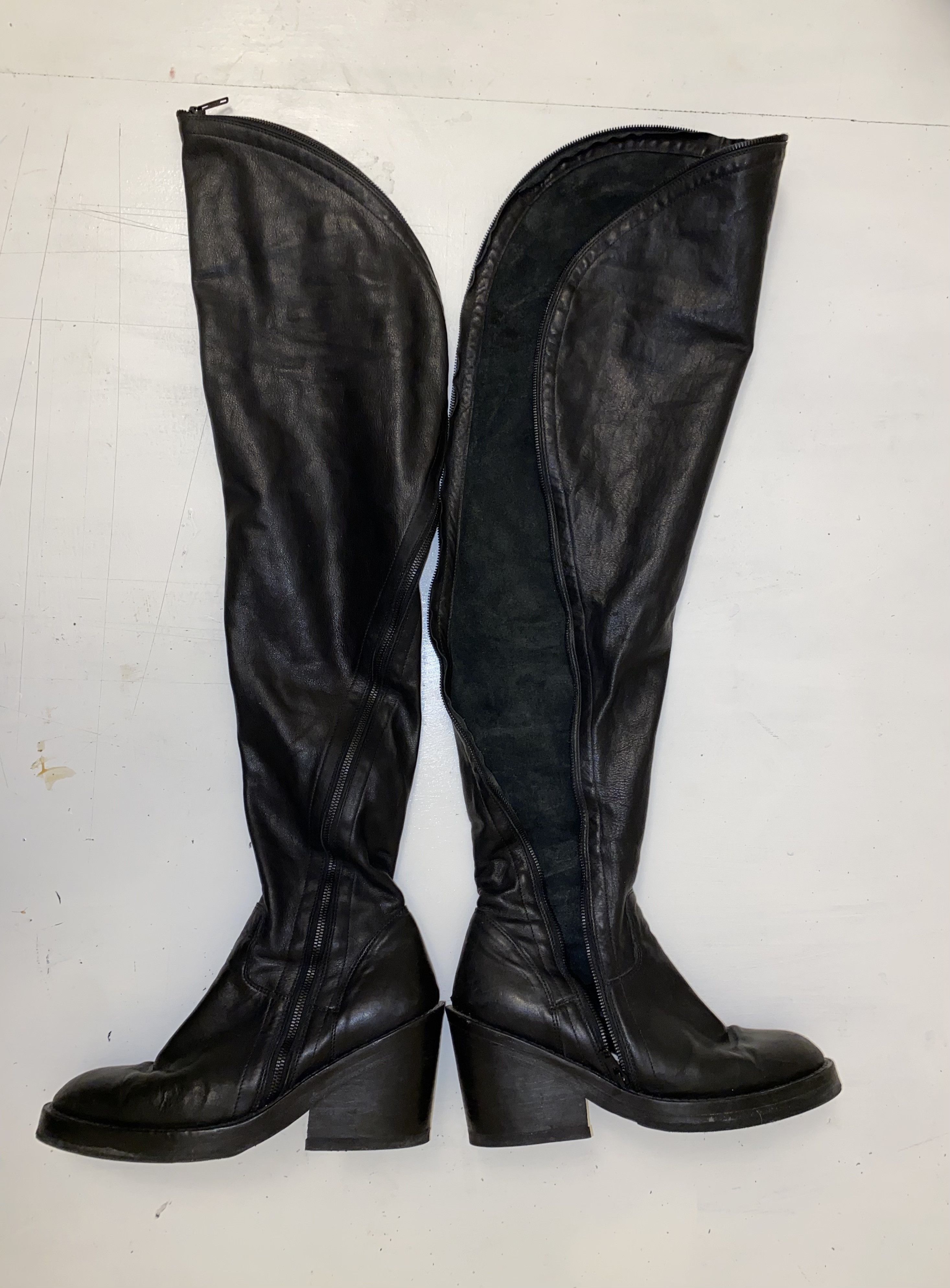 Ann Demeulemeester Ann Demeulemeester Spiral Zip Boots | Grailed Ann Demeulemeester Ann Demeulemeester Spiral Zip Boots | Grailed
