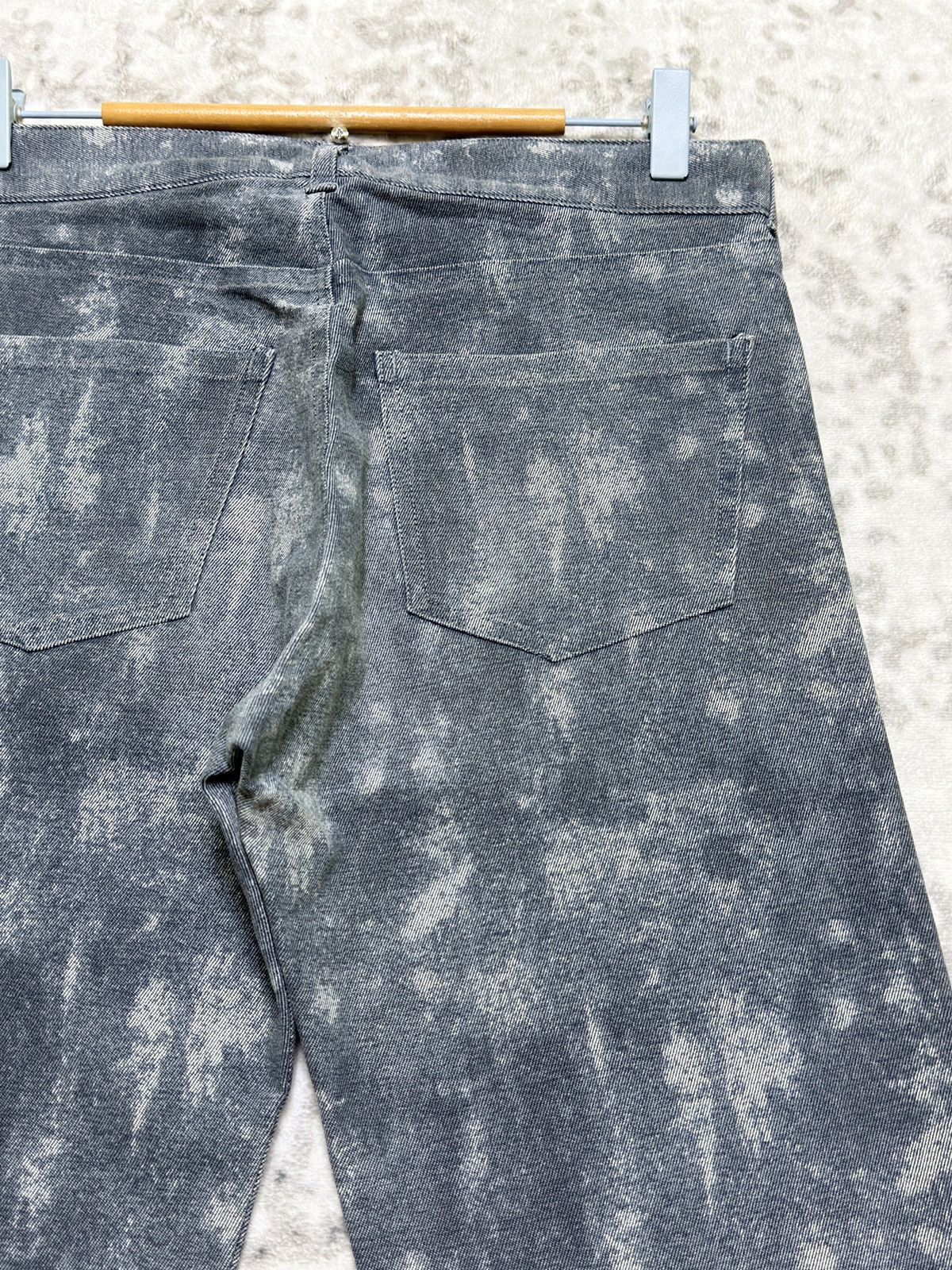 In The Attic Vintage In The Attic Acid Wash Mottled Straight Leg Jeans Size US 30 / EU 46 - 10 Thumbnail