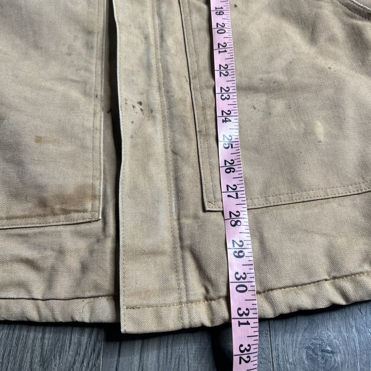 Carhartt Vintage 90s carhartt artic tan chore jacket with hood Size US L / EU 52-54 / 3 - 7 Thumbnail