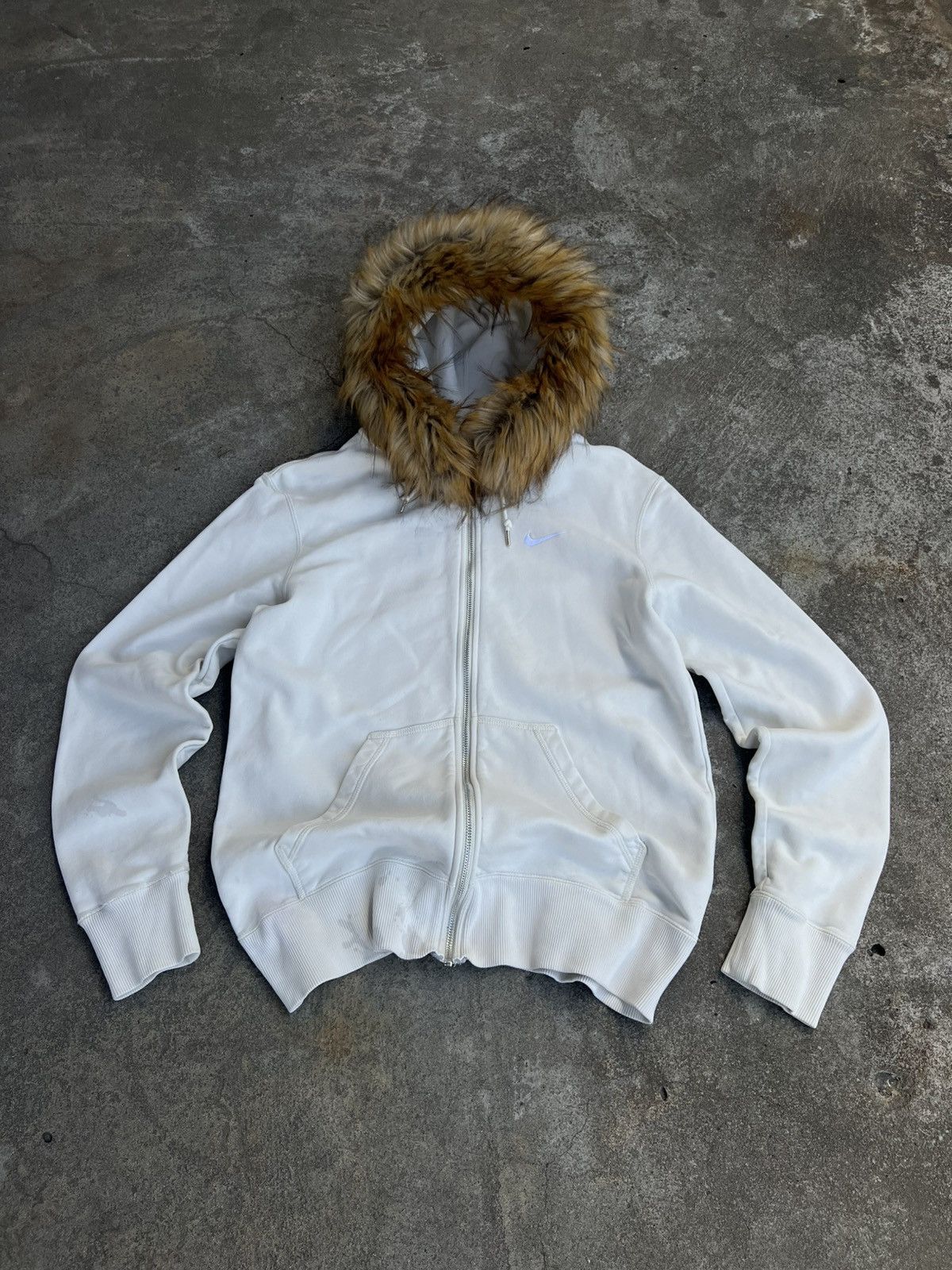 If Six Was Nine × Nike × Vintage Nike swoosh Y2K if six was nine fur japan style zip hoodie Size US M / EU 48-50 / 2 - 1 Thumbnail