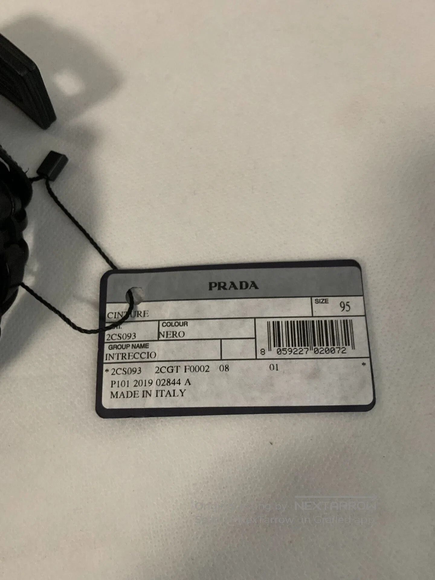 Prada PRADA Men's Leather Belt. Size ONE SIZE - 2 Thumbnail