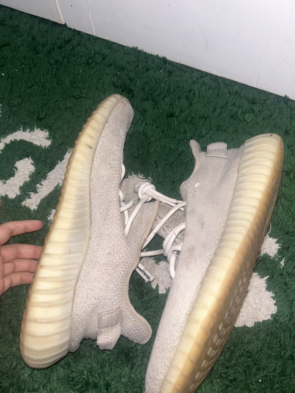 Adidas Size 10.5 - adidas Yeezy Boost 350 V2 Low Sesame Preowned Size US 10.5 / EU 43-44 - 3 Thumbnail
