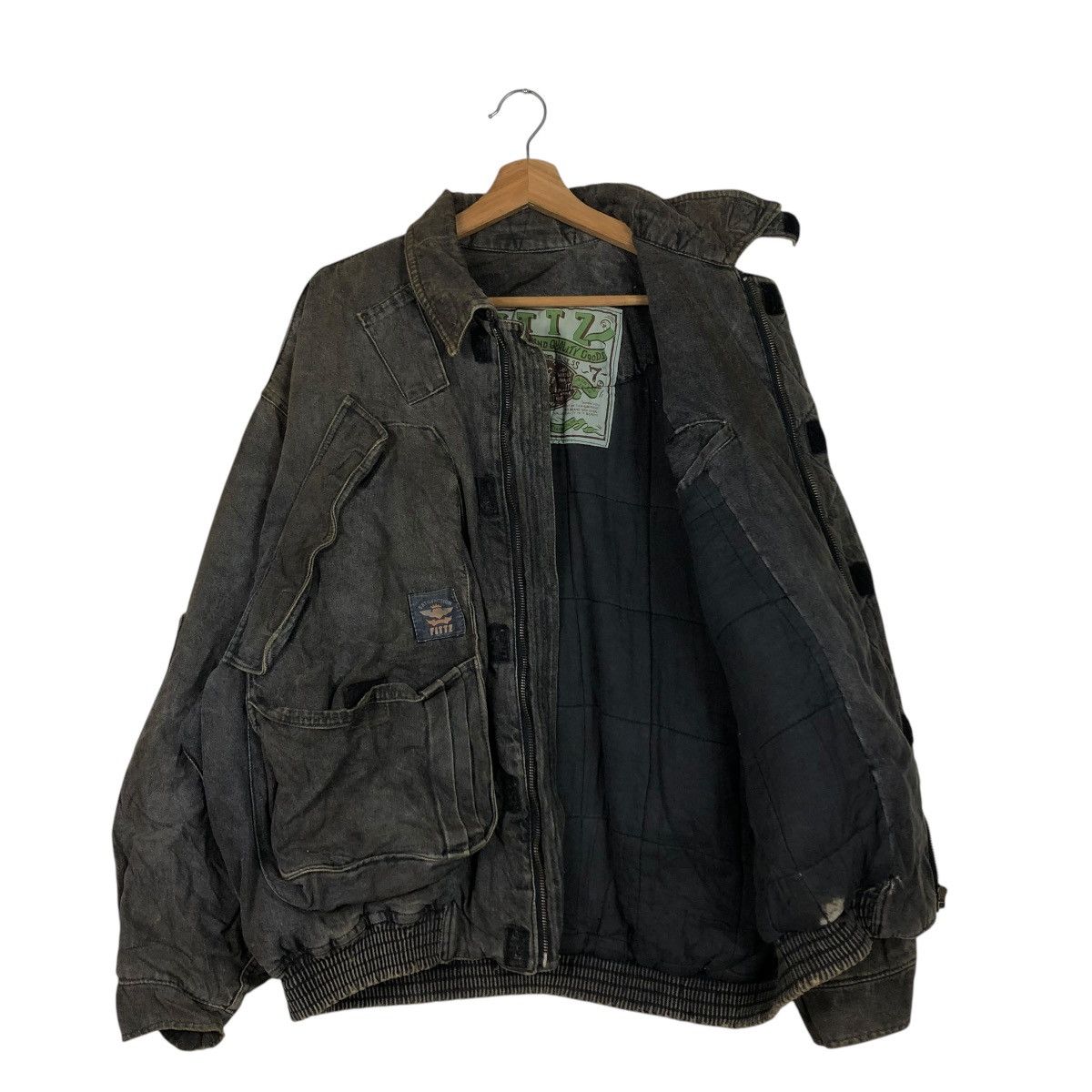 Japanese Brand 🔥VINTAGE BONDAGE BIKER BOMBER JACKET FITZ ISSEY MIYAKE Size US L / EU 52-54 / 3 - 13 Thumbnail