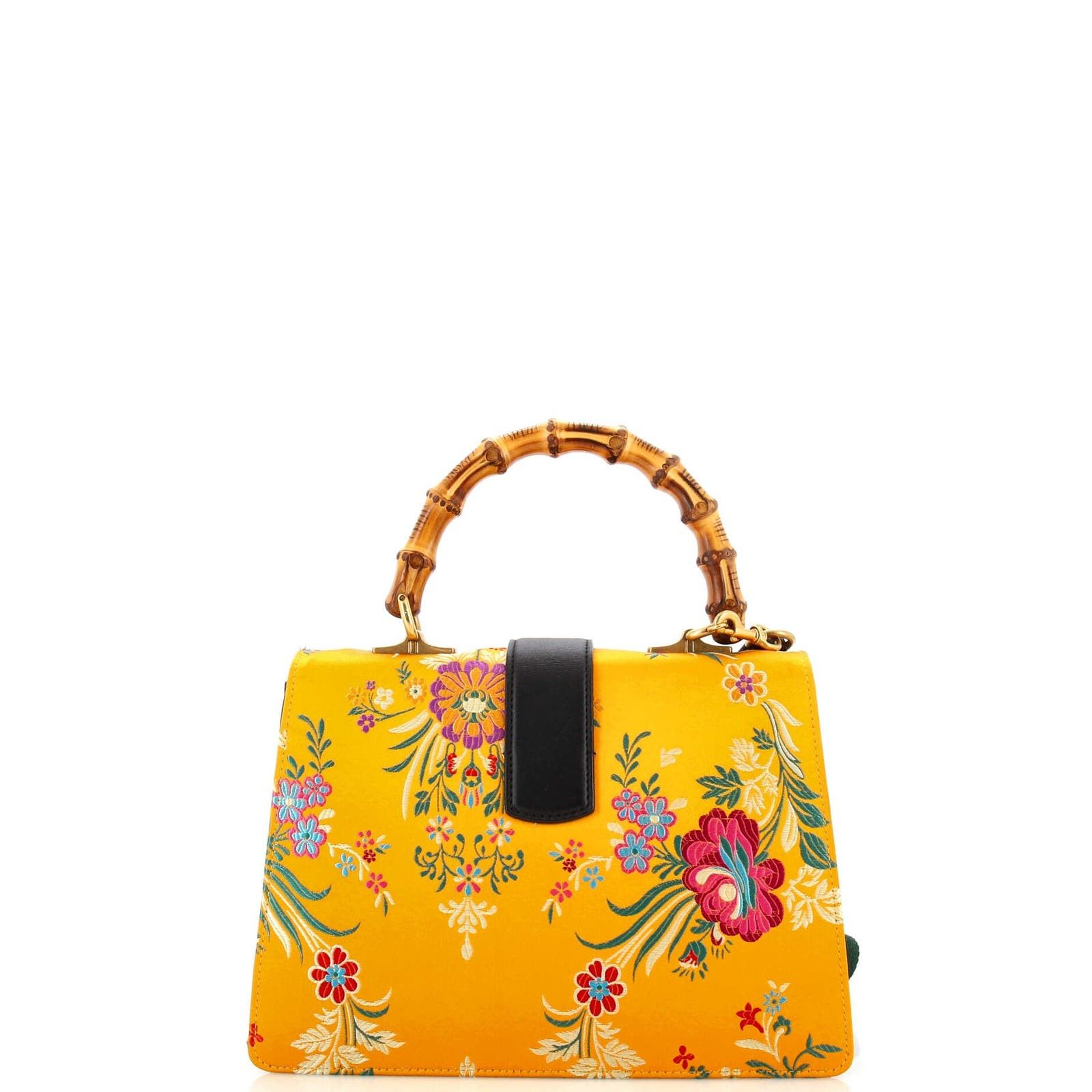 Gucci Dionysus Bamboo Top Handle Bag Floral Jacquard with Leather Size ONE SIZE - 3 Thumbnail