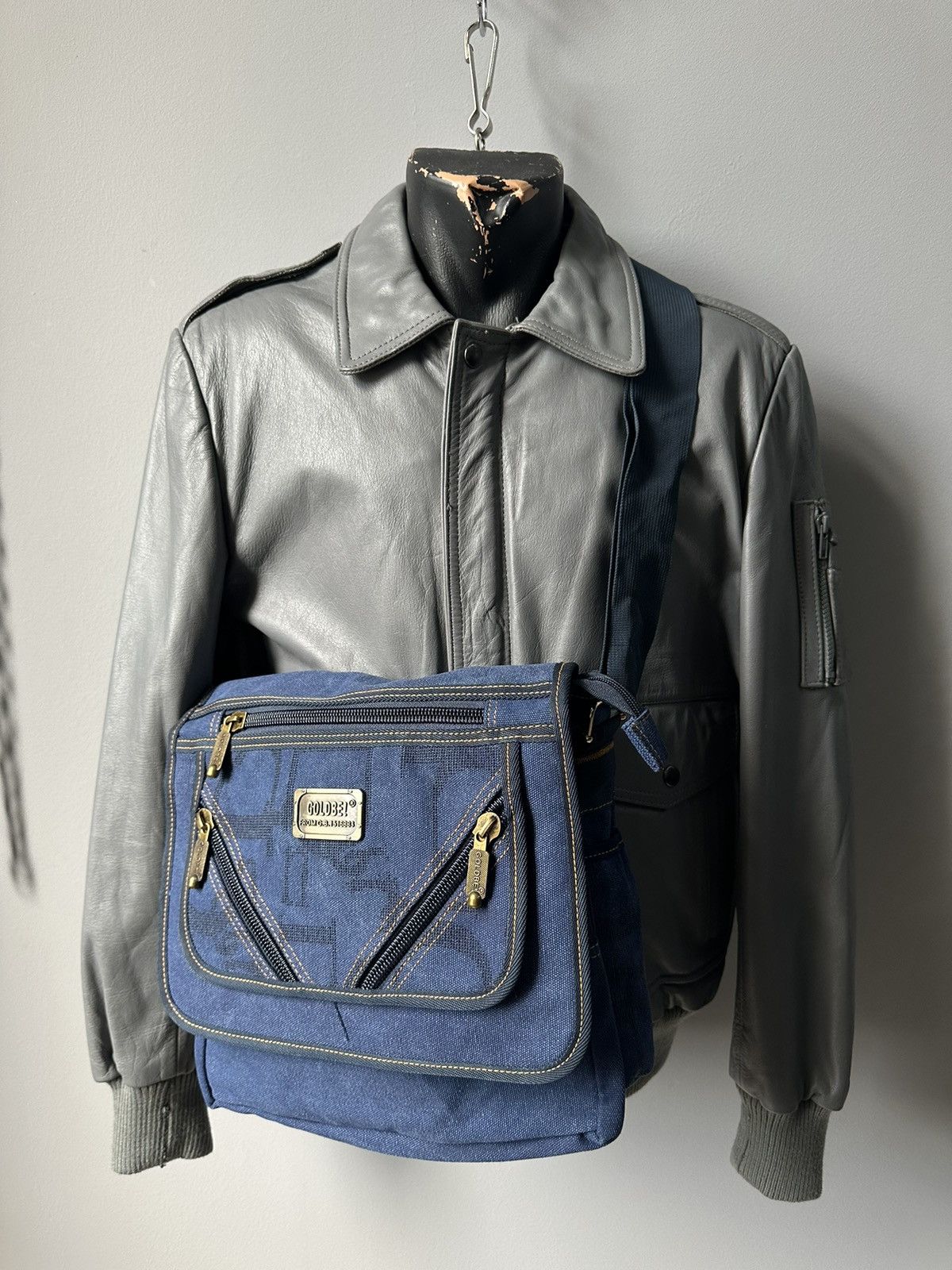 14th Addiction Vintage Diesel Style Military Y2k Avantgarde Messenger Bag Size ONE SIZE - 1 Thumbnail