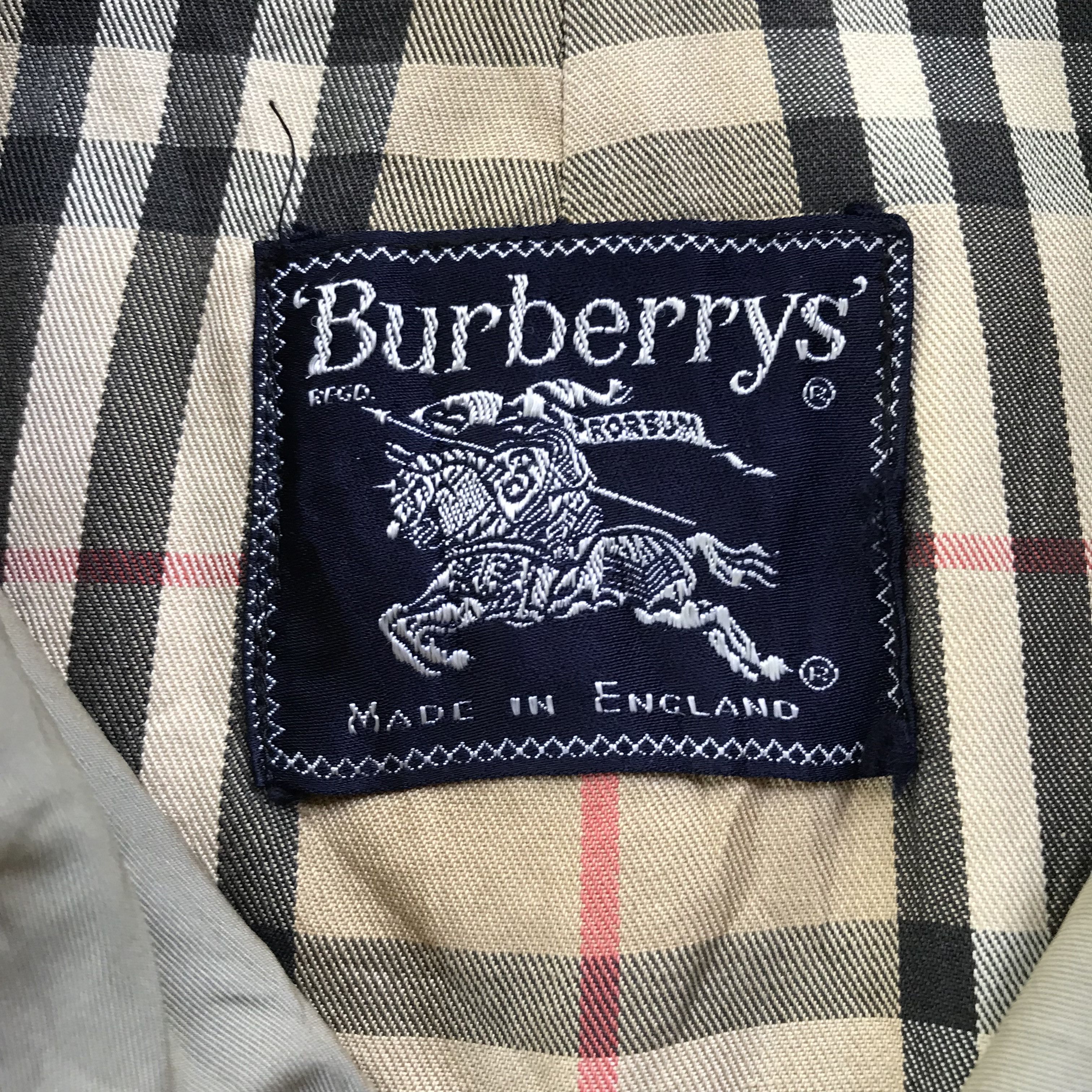 Burberry Vintage 80s Burberry Nova Check Trench Coat Made In England Size US M / EU 48-50 / 2 - 21 Thumbnail