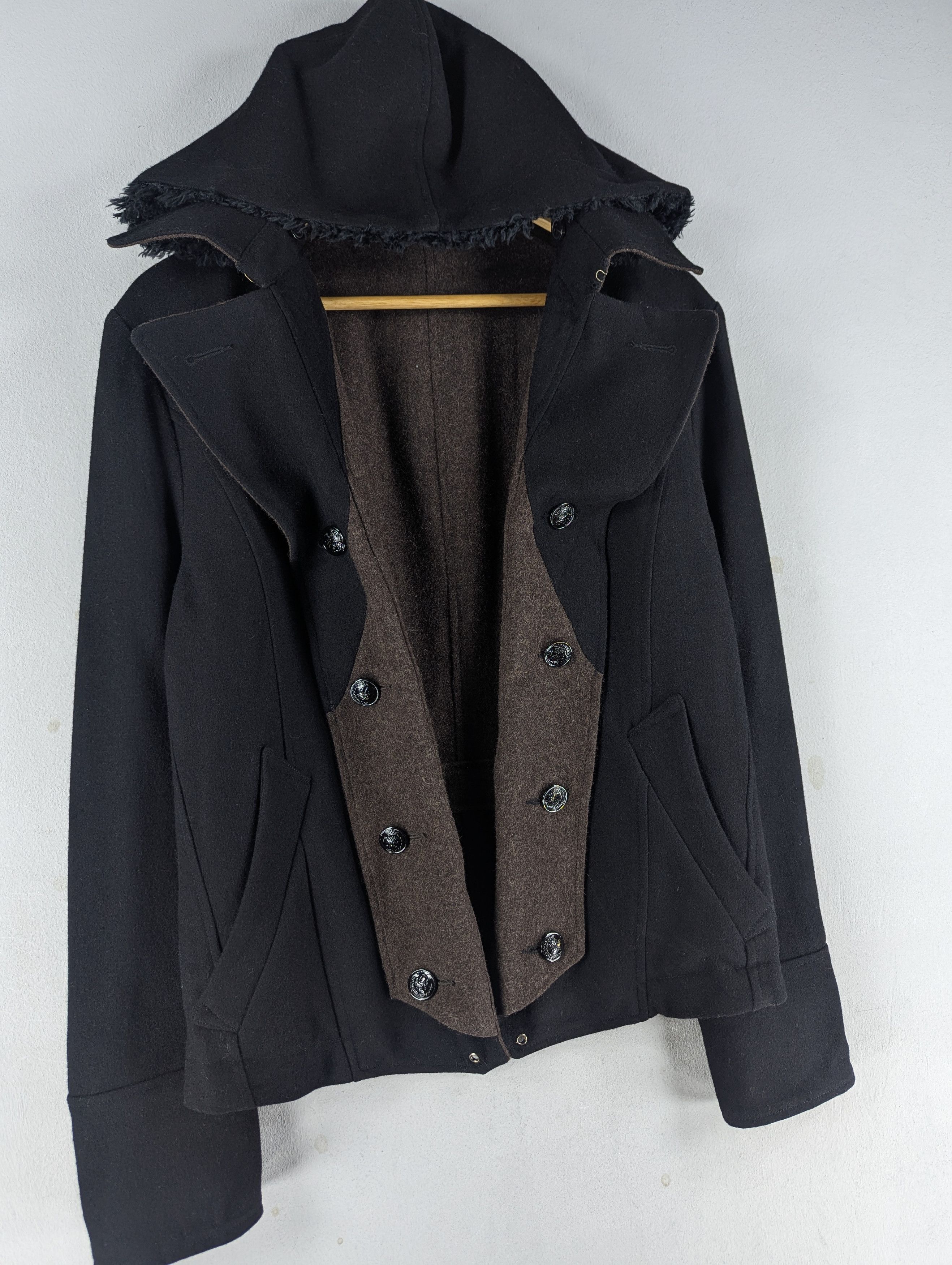 PPFM PPFM Double Collar Reversible Wool Hooded Jacket Size US L / EU 52-54 / 3 - 3 Thumbnail