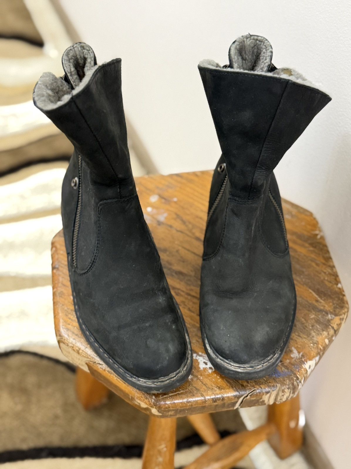 Japanese Brand VTG Ankle-Zip Vestern Distressed Buckle Strap Biker Boots Size US 9 / IT 39 - 4 Thumbnail