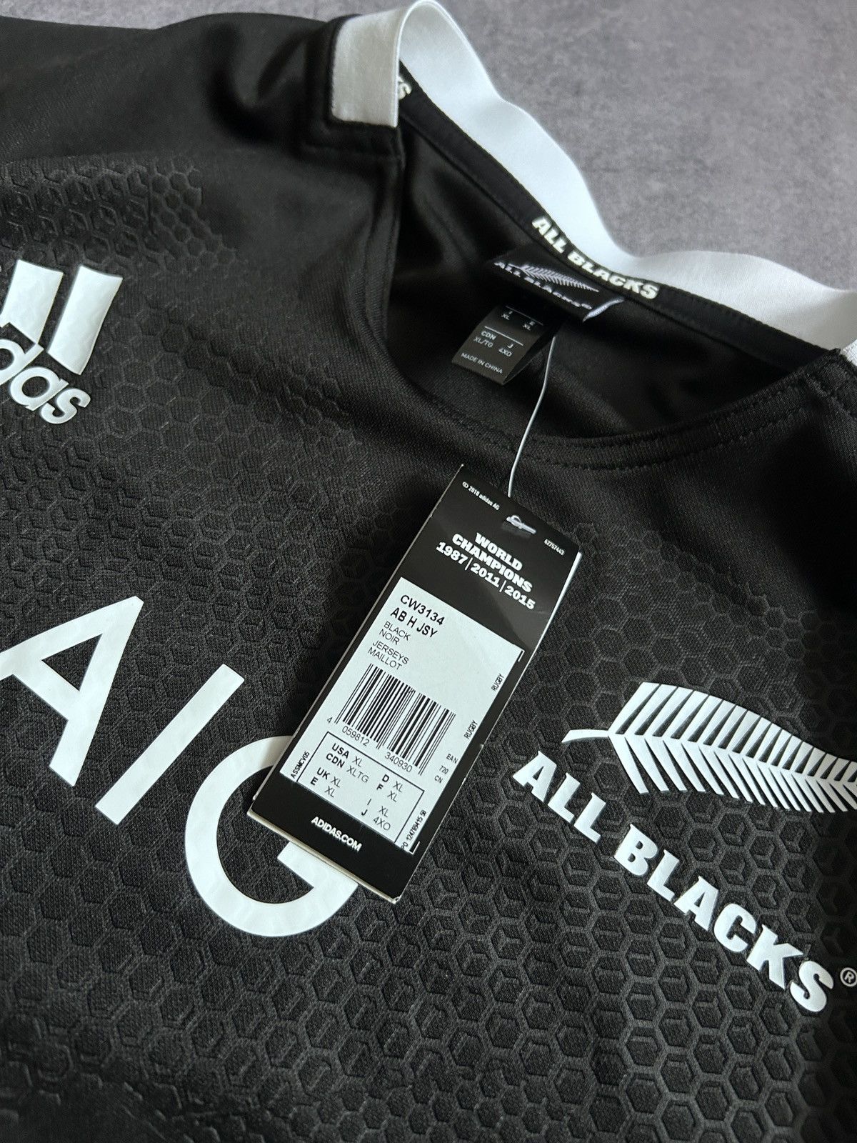 Rugby Ralph Lauren Adidas x All blacks AIG jersey Ratana 49 mens new Size US XL / EU 56 / 4 - 5 Thumbnail