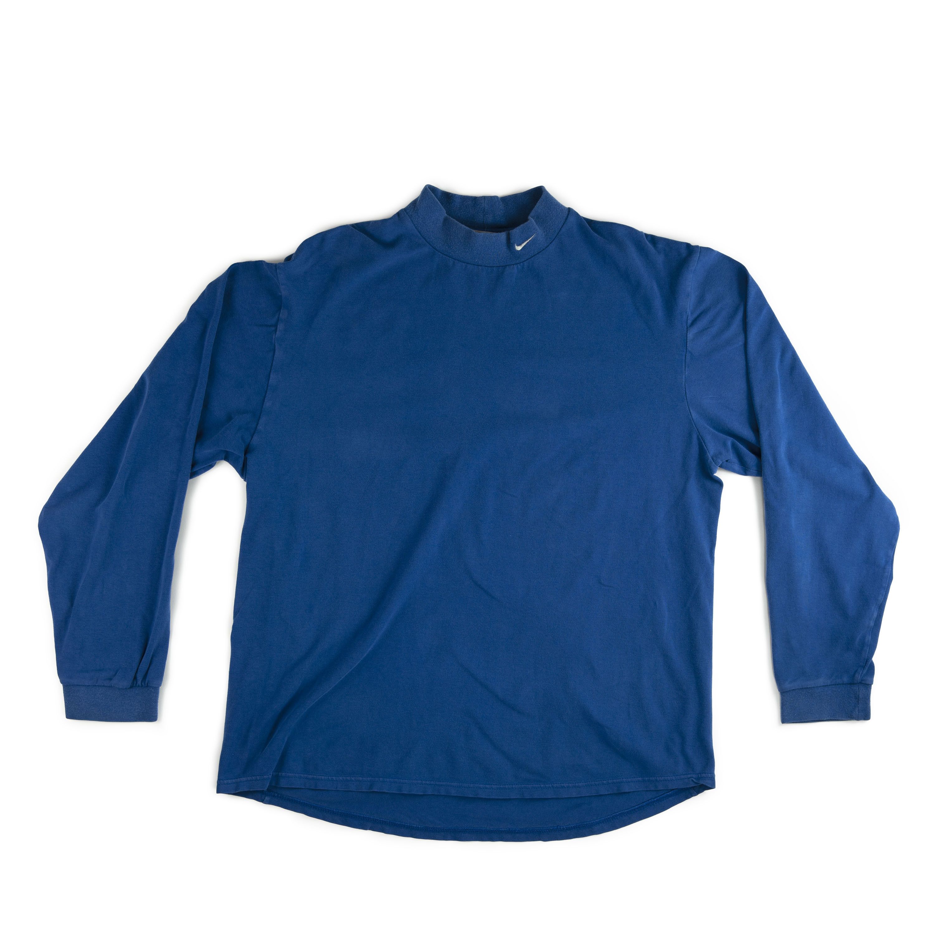 Nike × Vintage Vintage 2000's Nike Mock Neck Long Sleeve Tee Shirt Size US M / EU 48-50 / 2 - 1 Thumbnail