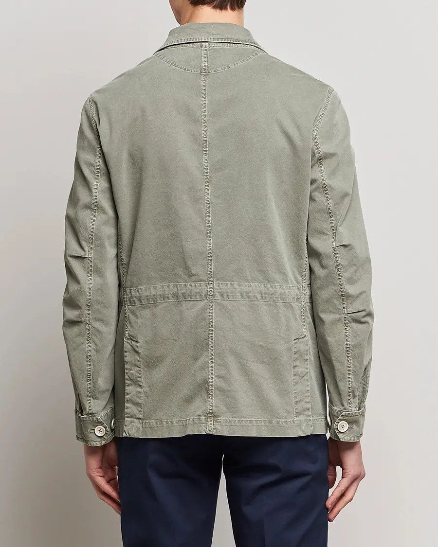 Brunello Cucinelli o1mle0725 Straight Hem Military Jacket in Sage Green Size US M / EU 48-50 / 2 - 4 Thumbnail