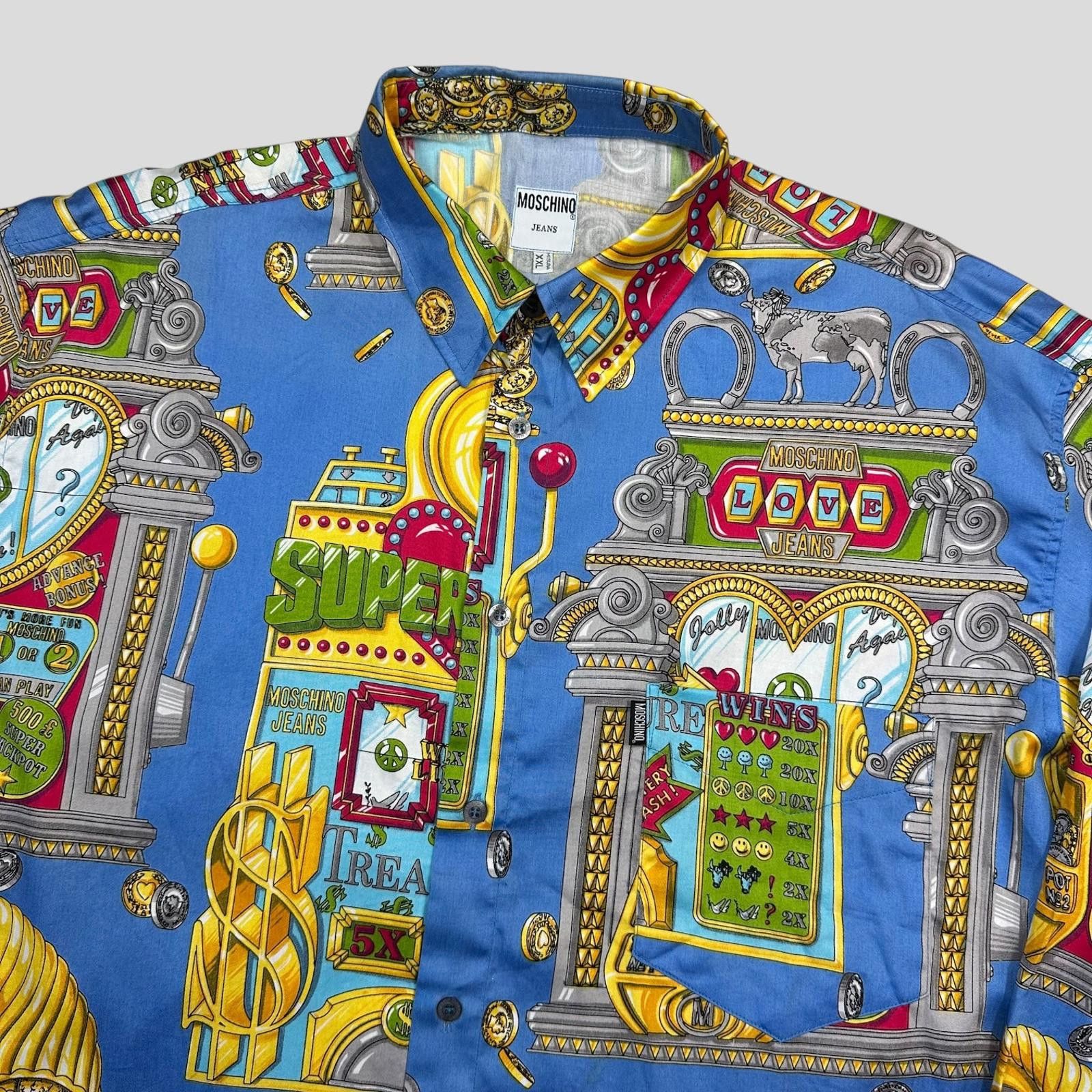 Moschino Moschino Jeans 1995 Slot Machine Shirt - XXL Size US XXL / EU 58 / 5 - 2 Thumbnail