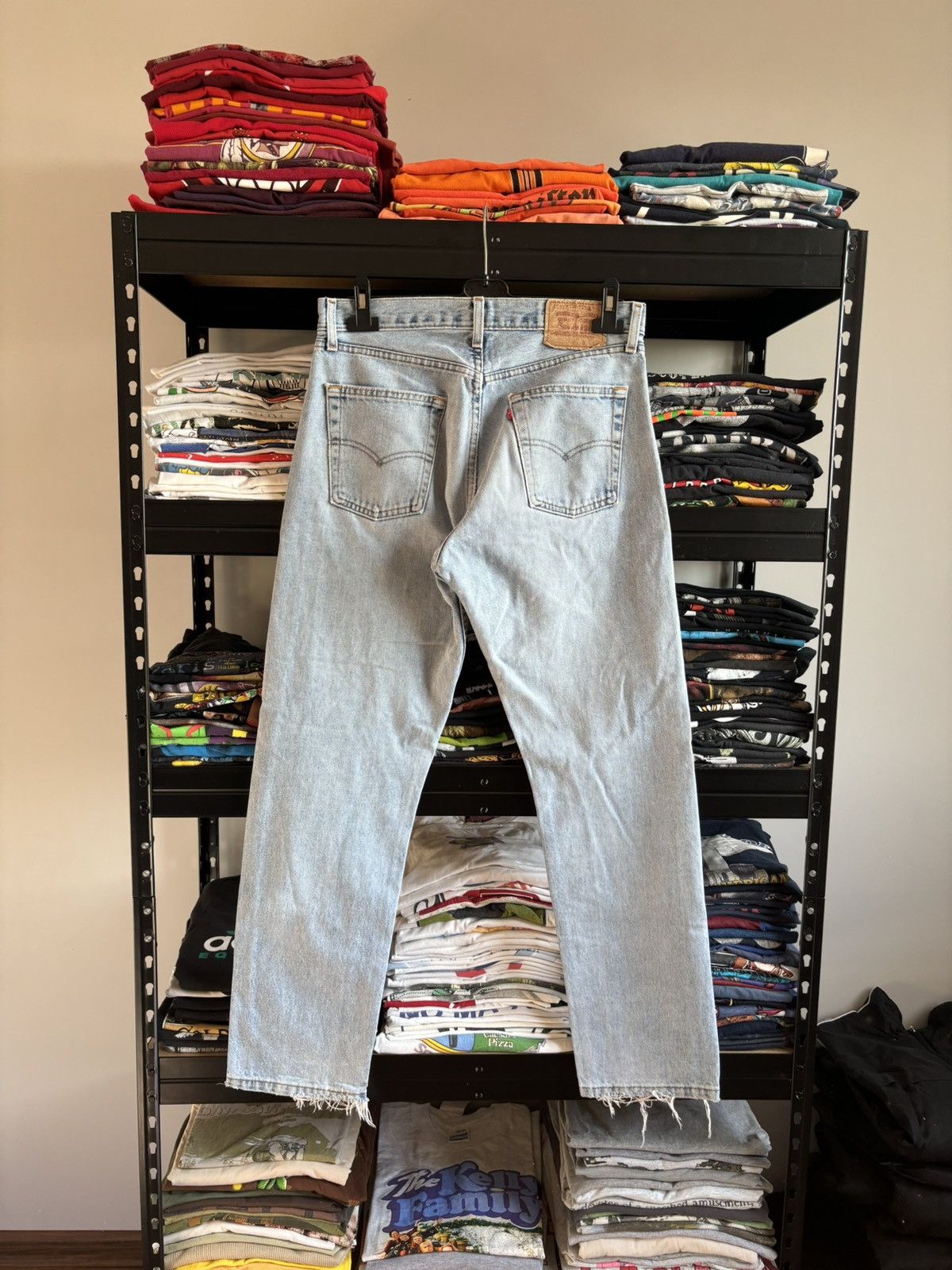 Levi's × Vintage Vintage Levis 517 Flare JEANS 90S MADE IN UK RARE DENIM Size US 33 - 1 Thumbnail