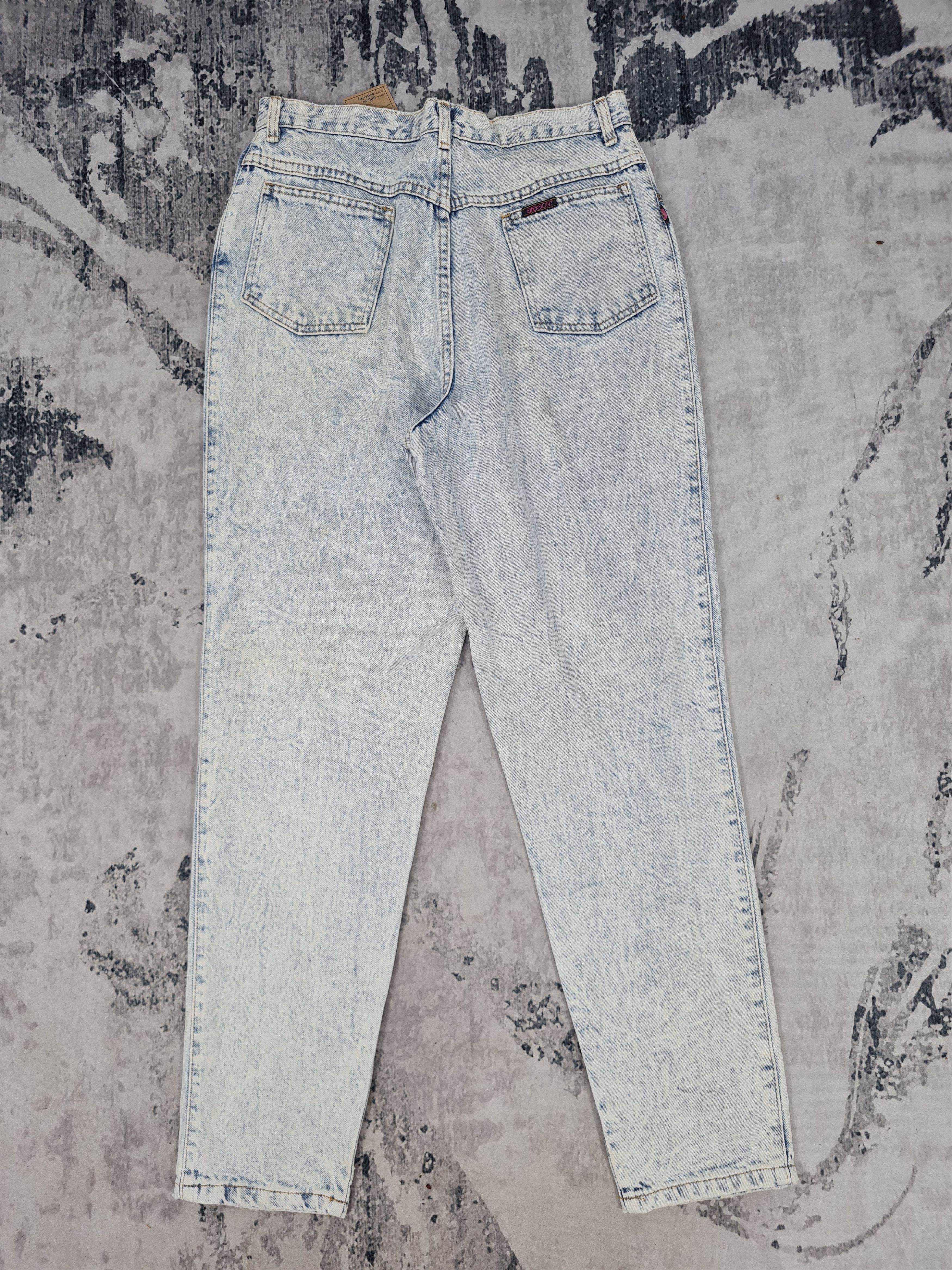 Japanese Brand Vtg SASSON Carrot Cut Faded Jeans Size 31x29.5 JB0145 Size 31" - 3 Thumbnail