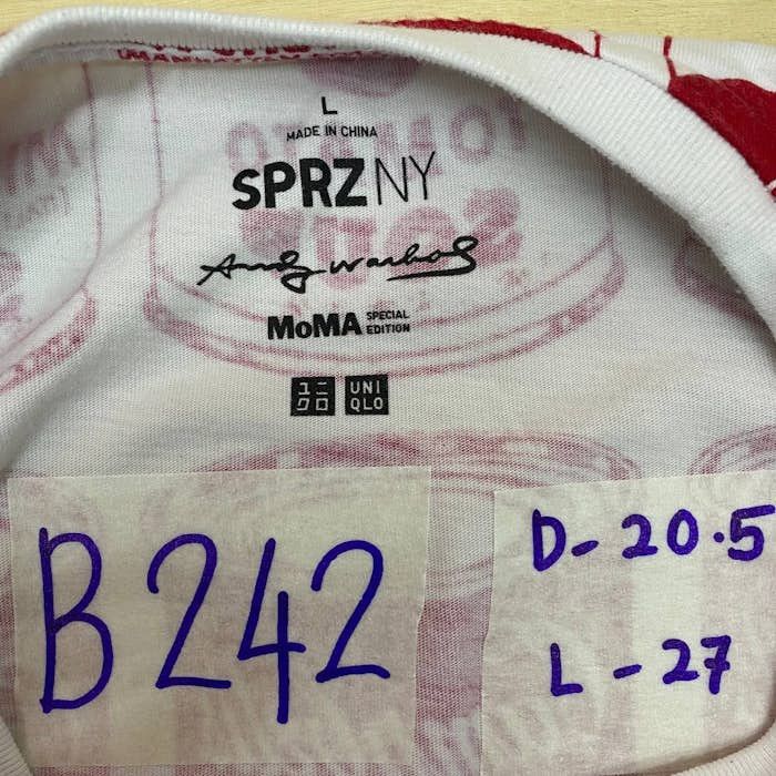 Andy Warhol × MoMA × Uniqlo B242 ANDY WARHOL X SPRZNY X MOMA X UNIQLO TEE Size US M / EU 48-50 / 2 - 4 Thumbnail