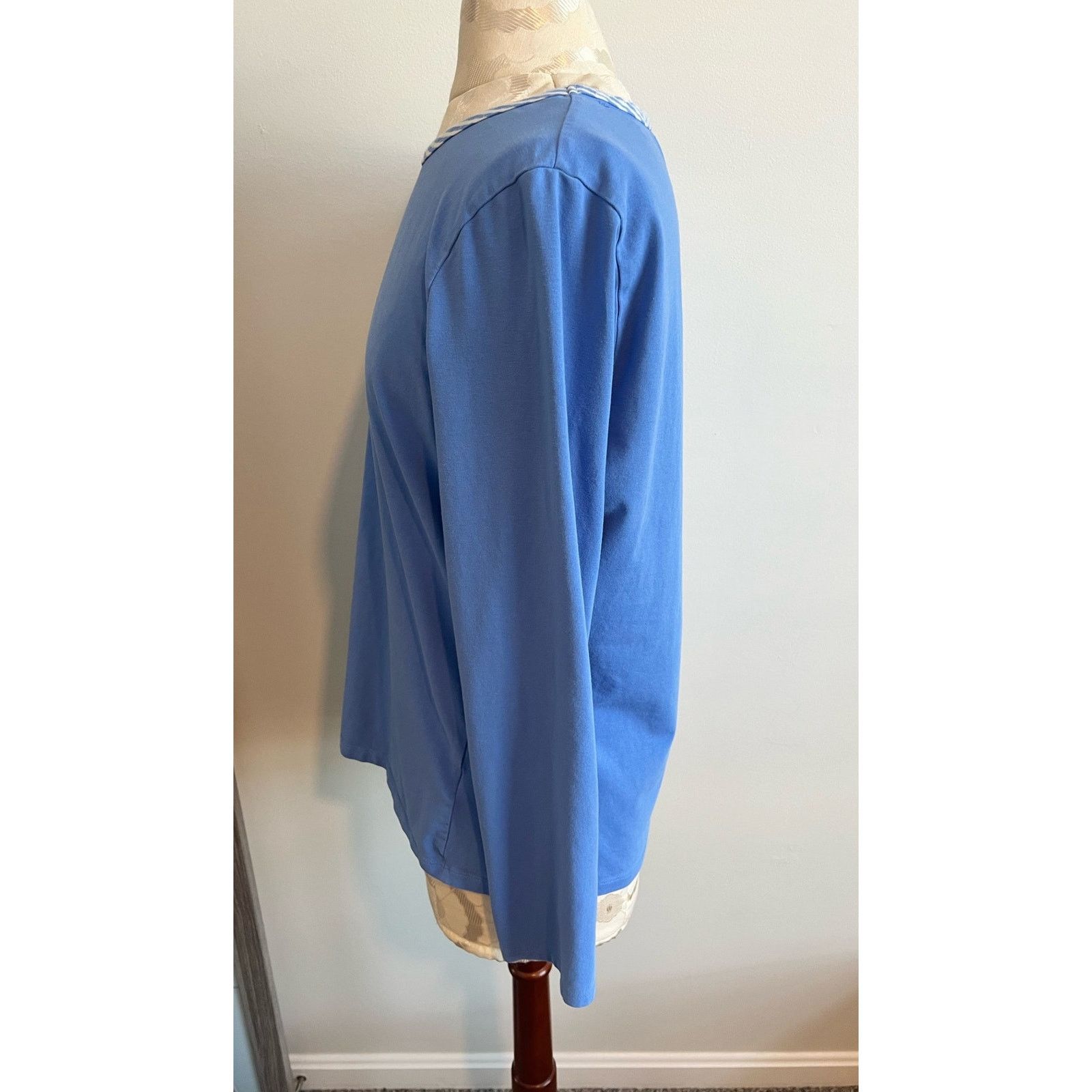 Lands' End Lands End Long Sleeve Casual Tshirt Petite Medium Size M / US 6-8 / IT 42-44 - 3 Thumbnail