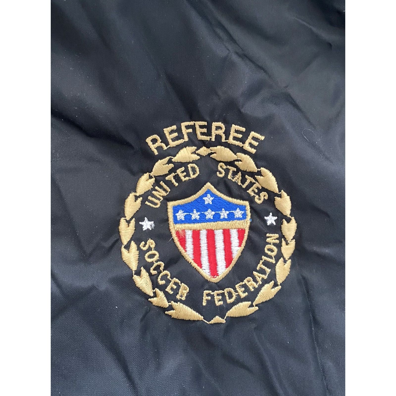 Vintage VINTAGE United States Soccer Federation Nylon Jacket XL Black United Sports Apparel Jacket Men XL Black Sports USA Windbreaker Pockets Size US XL / EU 56 / 4 - 4 Thumbnail