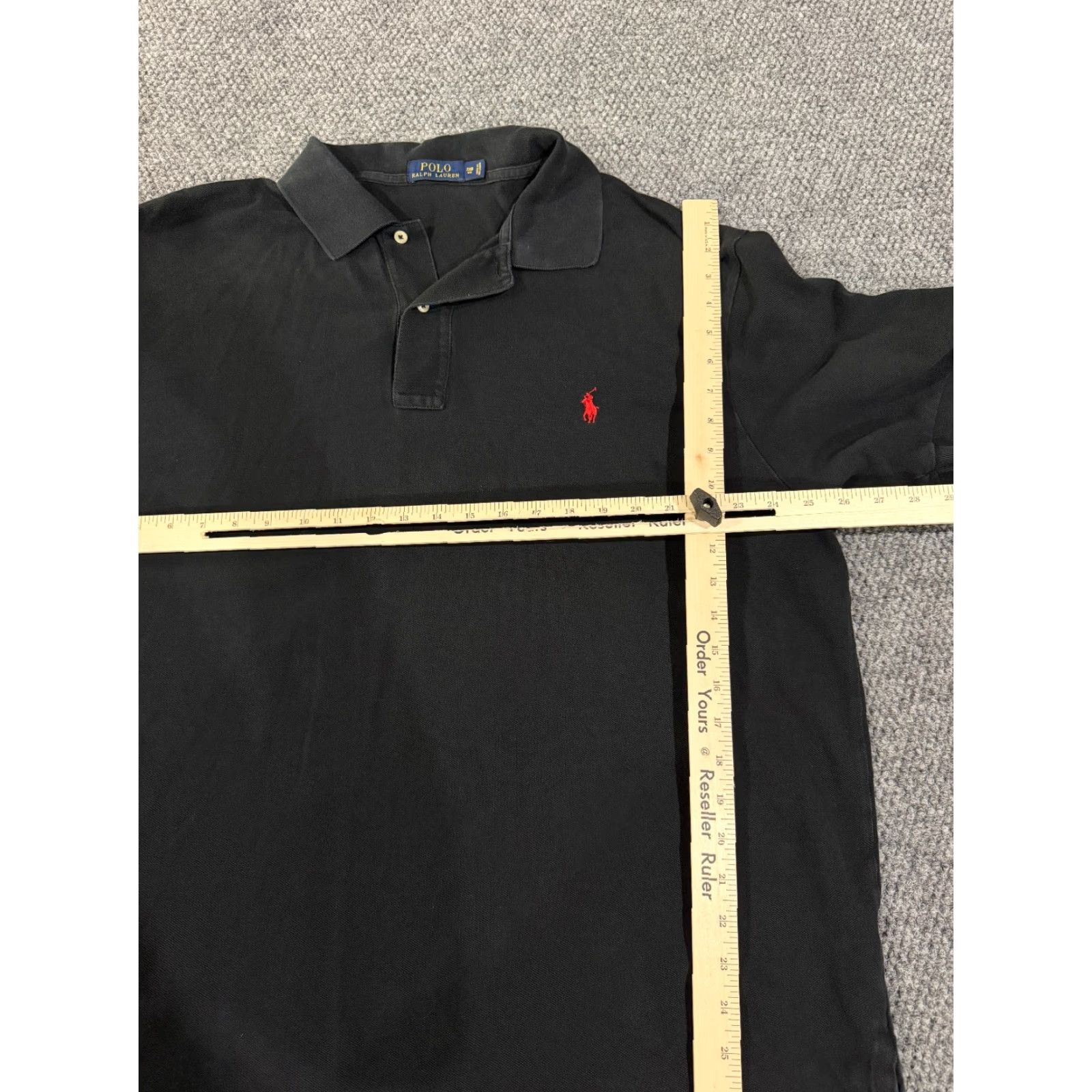 Polo Ralph Lauren Polo Ralph Lauren Polo Shirt Mens Big 2XB Black Short Sleeve Classic Classic Polo Logo Golf Casual Mens Big & Tall/2XB Size US XXL / EU 58 / 5 - 5 Thumbnail