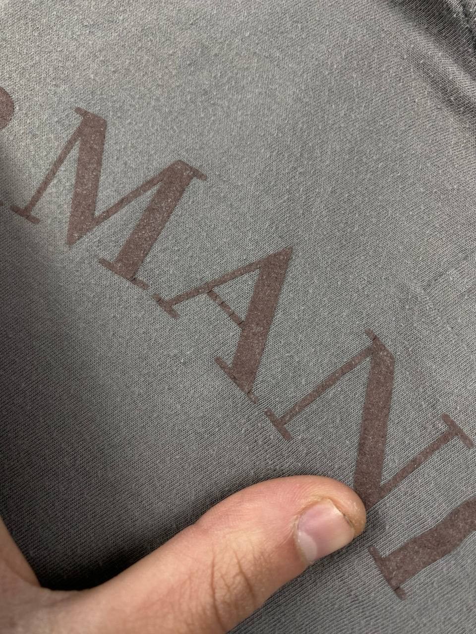 Armani Armani Jeans T Shirt Big Logo Men Size XL Gray Size US XL / EU 56 / 4 - 13 Thumbnail