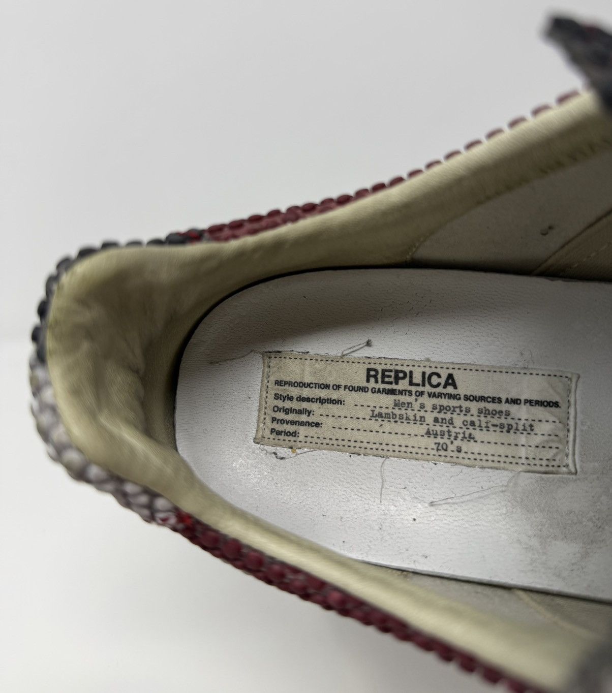 Maison Margiela Maison Margiela Replica GAT Snakeskin Rubber Sneaker Size US 9 / EU 42 - 8 Thumbnail