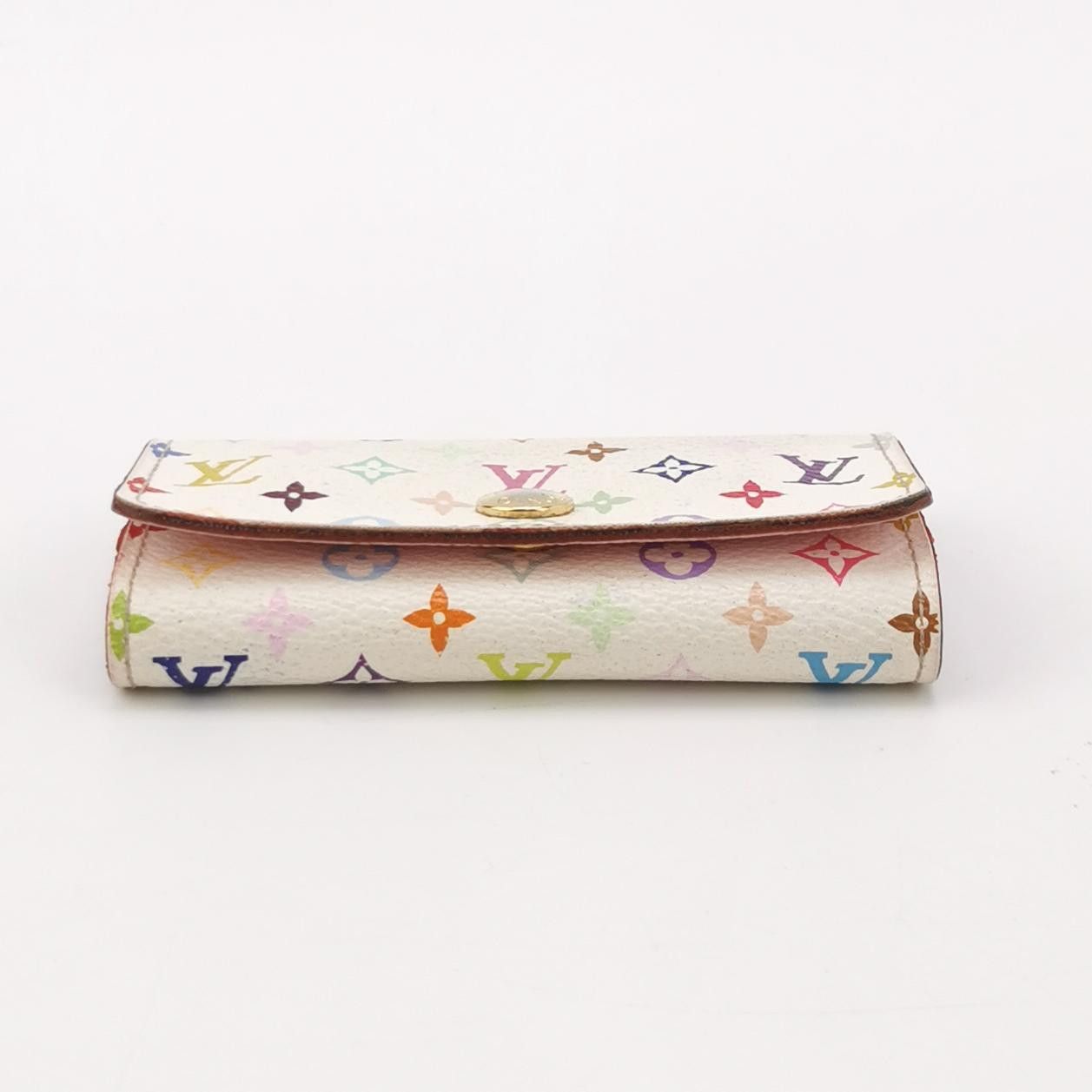 Louis Vuitton Louis Vuitton (LV) white tri-color snap button key bag -y25 Size ONE SIZE - 1 Thumbnail