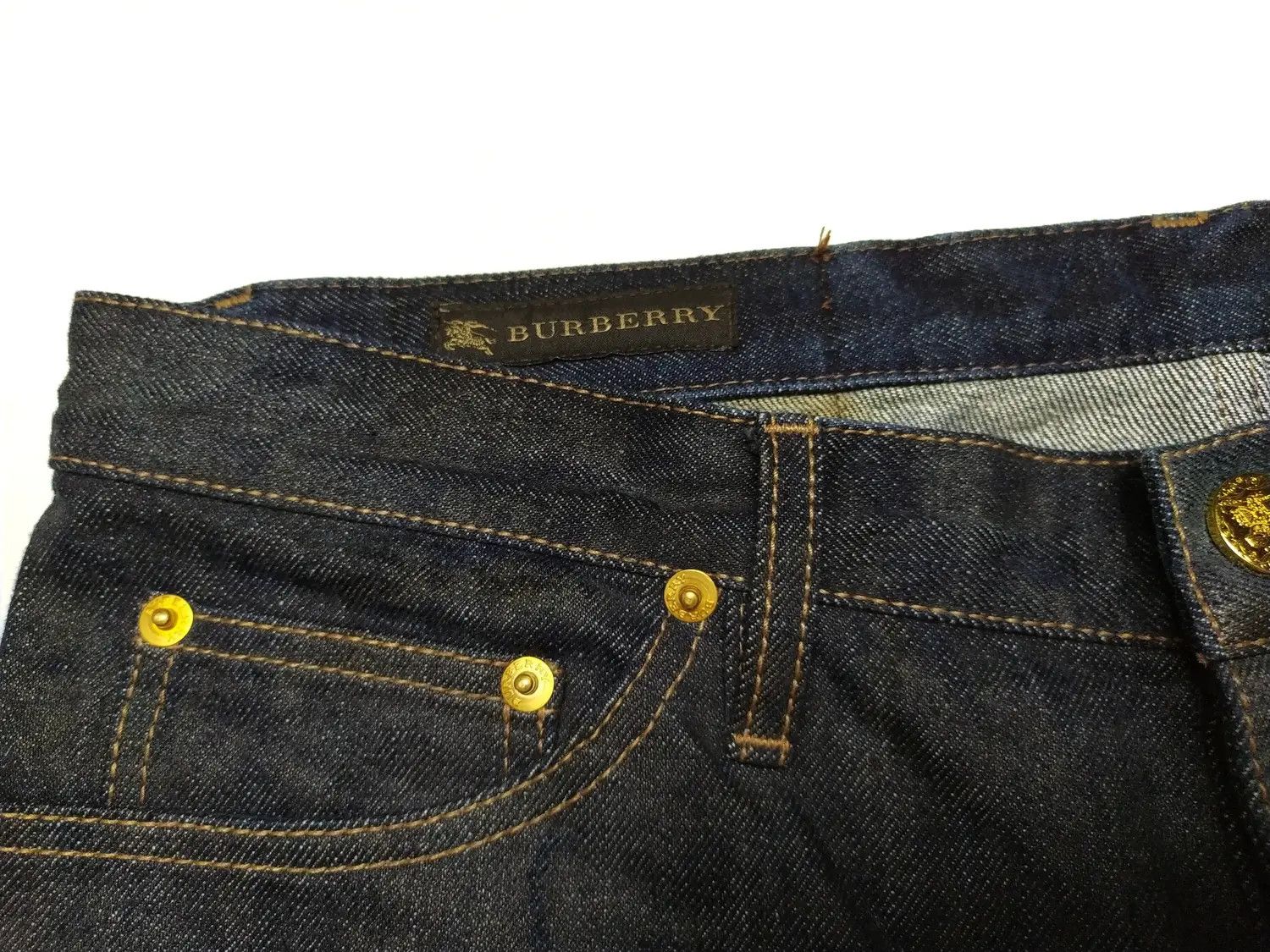 Burberry Burberry SS06 Runway Golden button claw Denim jeans Size US 30 / EU 46 - 4 Thumbnail