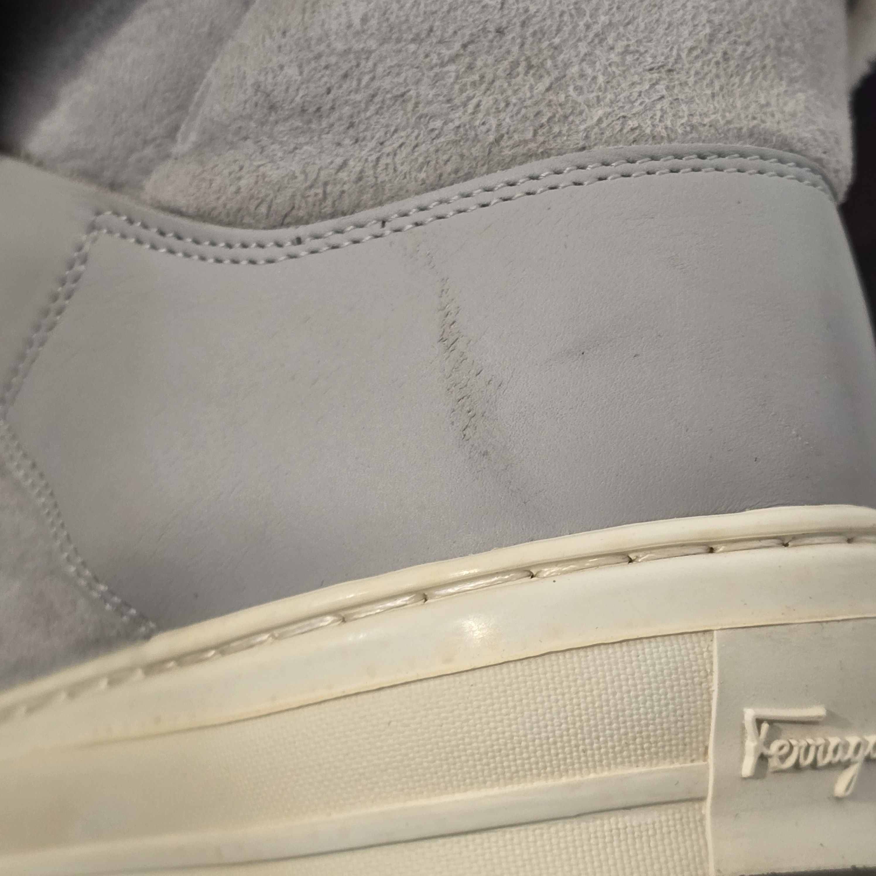 Salvatore Ferragamo Nisia shearling suede hi-tops Size US 9 / IT 39 - 13 Thumbnail