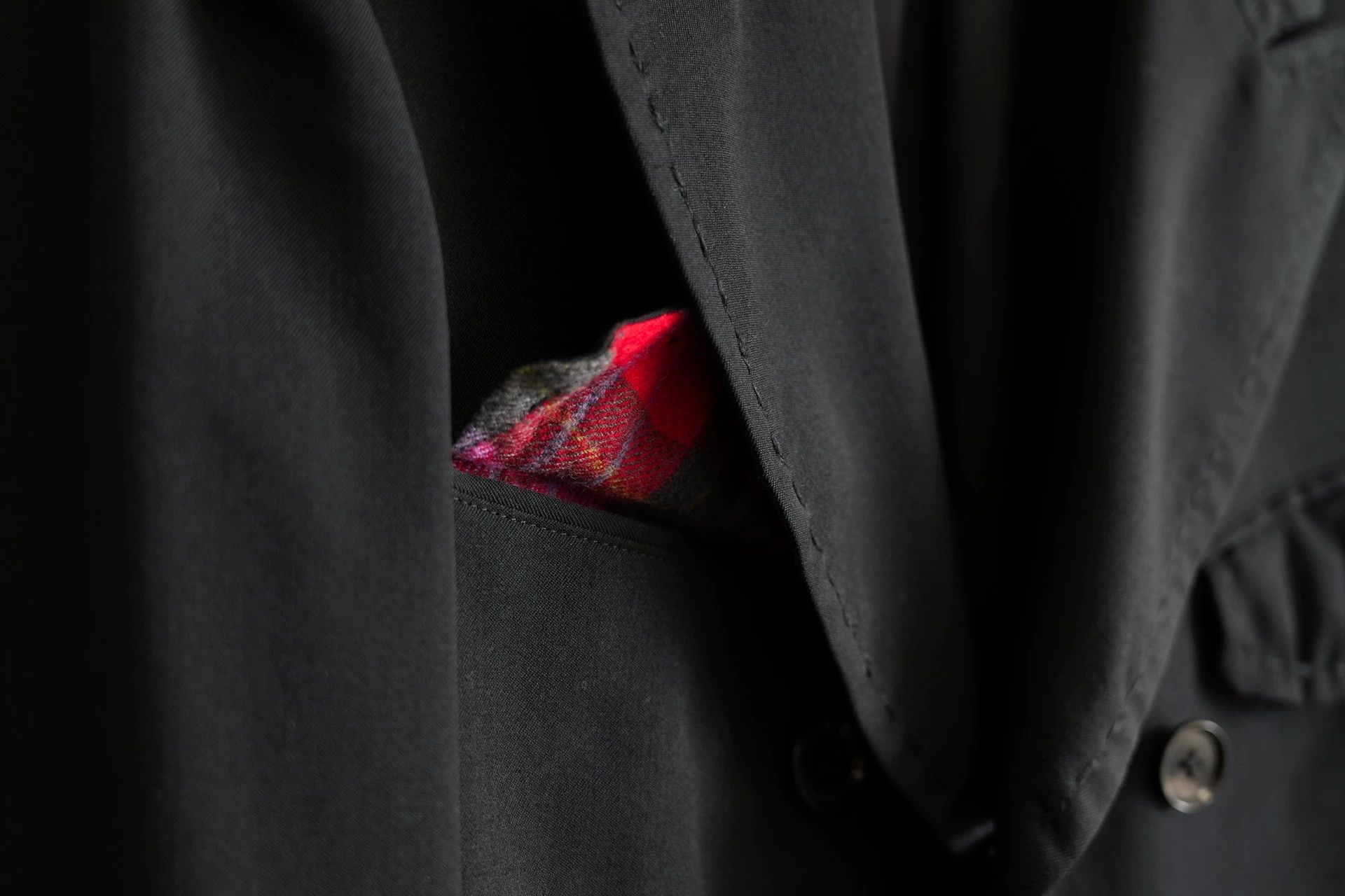Yohji Yamamoto Yohji Yamamoto 08AW Scot Check Jacket Black J50 Size US S / EU 44-46 / 1 - 6 Thumbnail