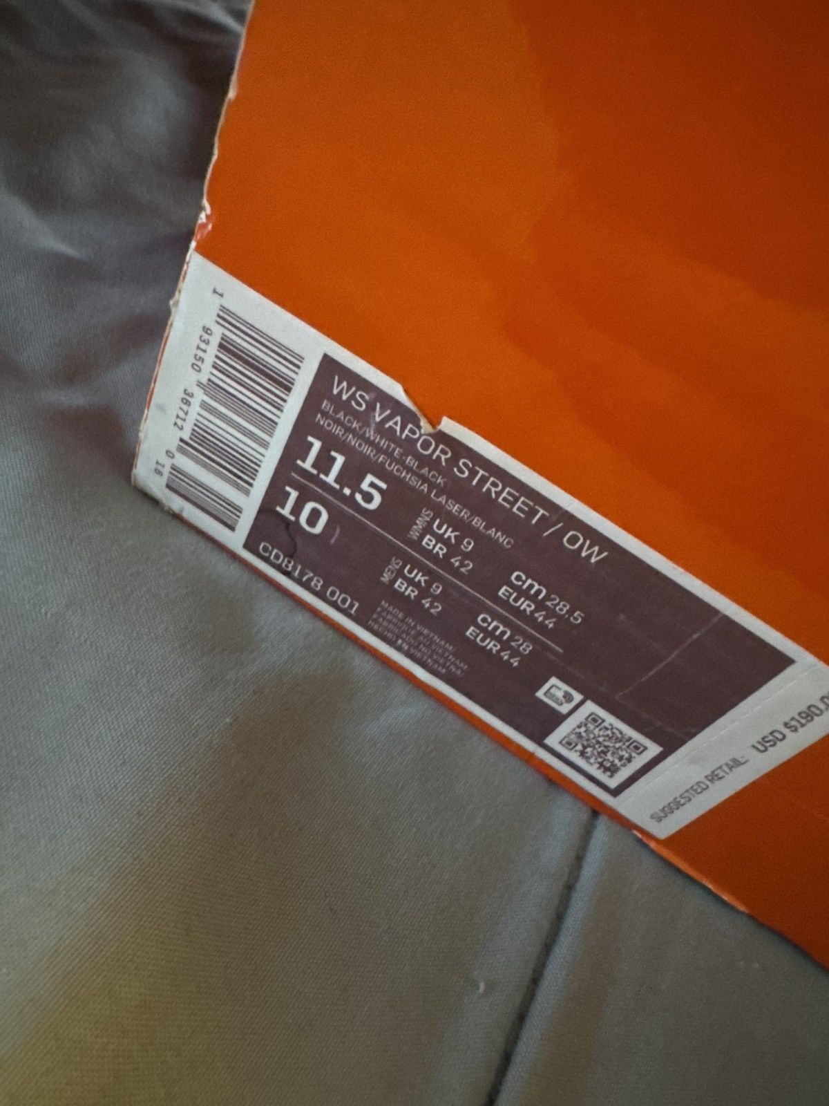 Nike × Off-White Nike x Off-White x Vapor Street “Laser Fuchsia” Size US 10 / EU 43 - 7 Thumbnail