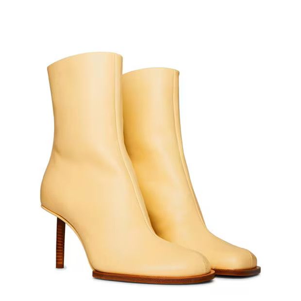 Jacquemus o1g2r1mq1024 Ankle Boots in Ivory Size US 8 / IT 38 - 3 Thumbnail