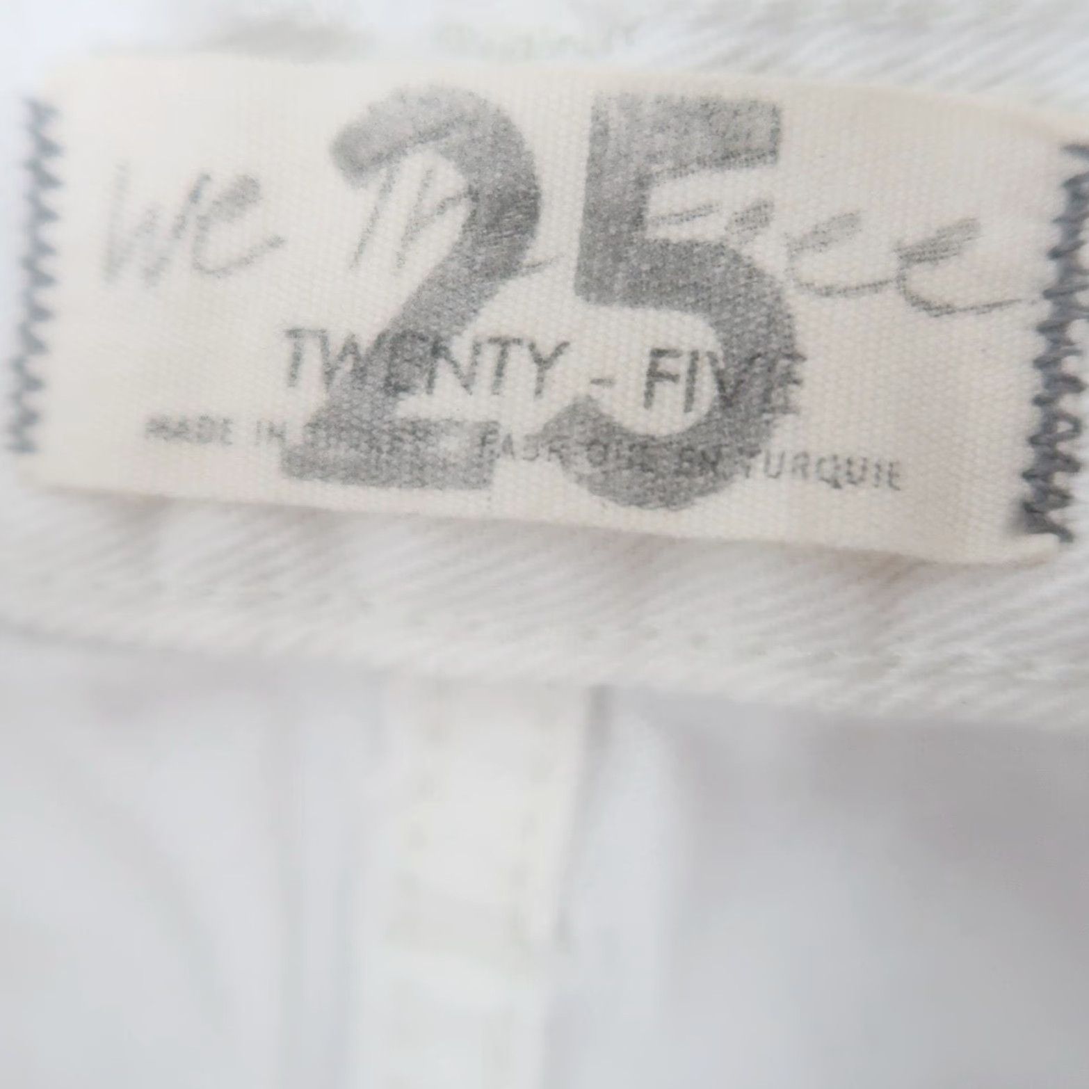 Free People Free People Jeans White Denim Mid Rise Straight Leg Distressed 25 Womens Jeans Lifestyle 90s? 1750 Size 42" / US 20 - 4 Thumbnail