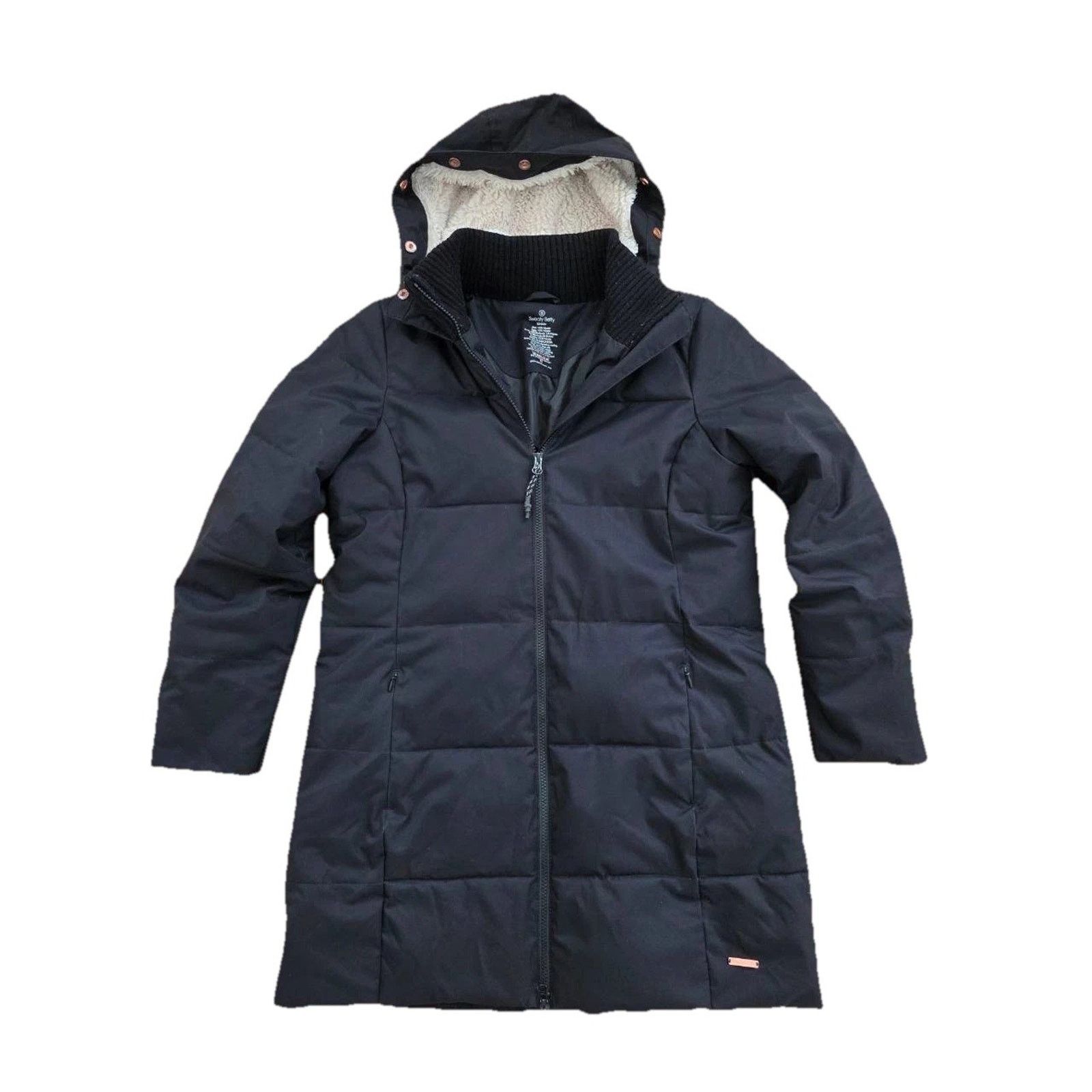Sweaty Betty Sweaty Betty Base Camp Puffer Jacket Black Small A001400 Size S / US 4 / IT 40 - 1 Thumbnail