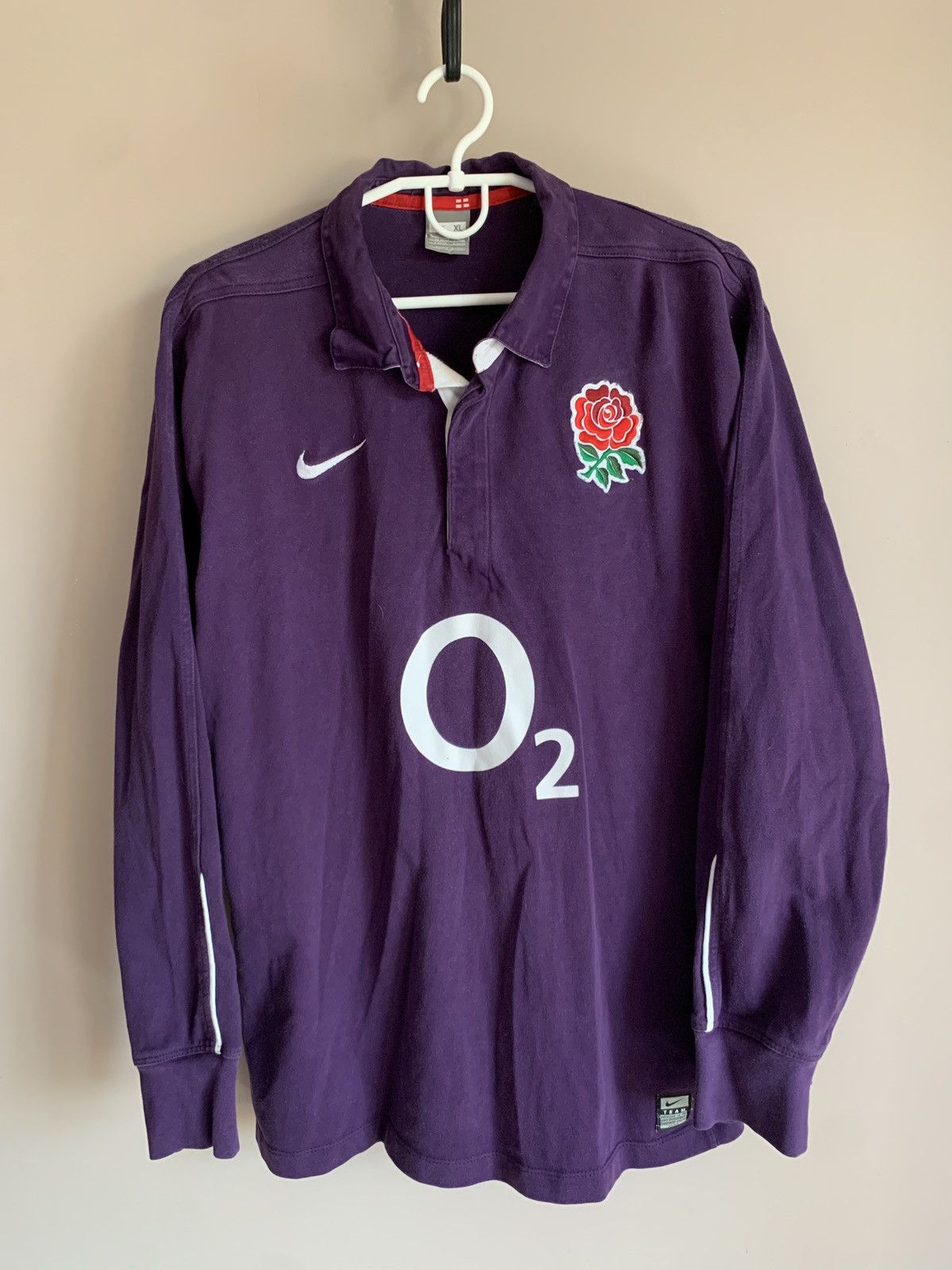 Nike England Away Rugby Union Long Sleeve Shirt Nike Jersey XL Size US XL / EU 56 / 4 - 1 Thumbnail