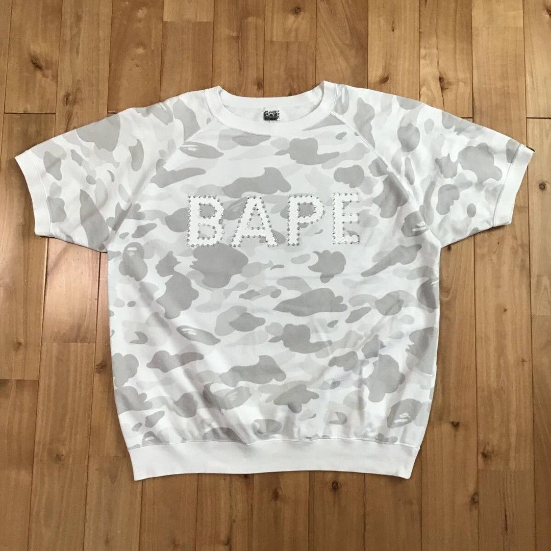 Bape × Swarovski BAPE × Swarovski sweat shirt white camo a bathing ape NIGO Size US M / EU 48-50 / 2 - 2 Thumbnail