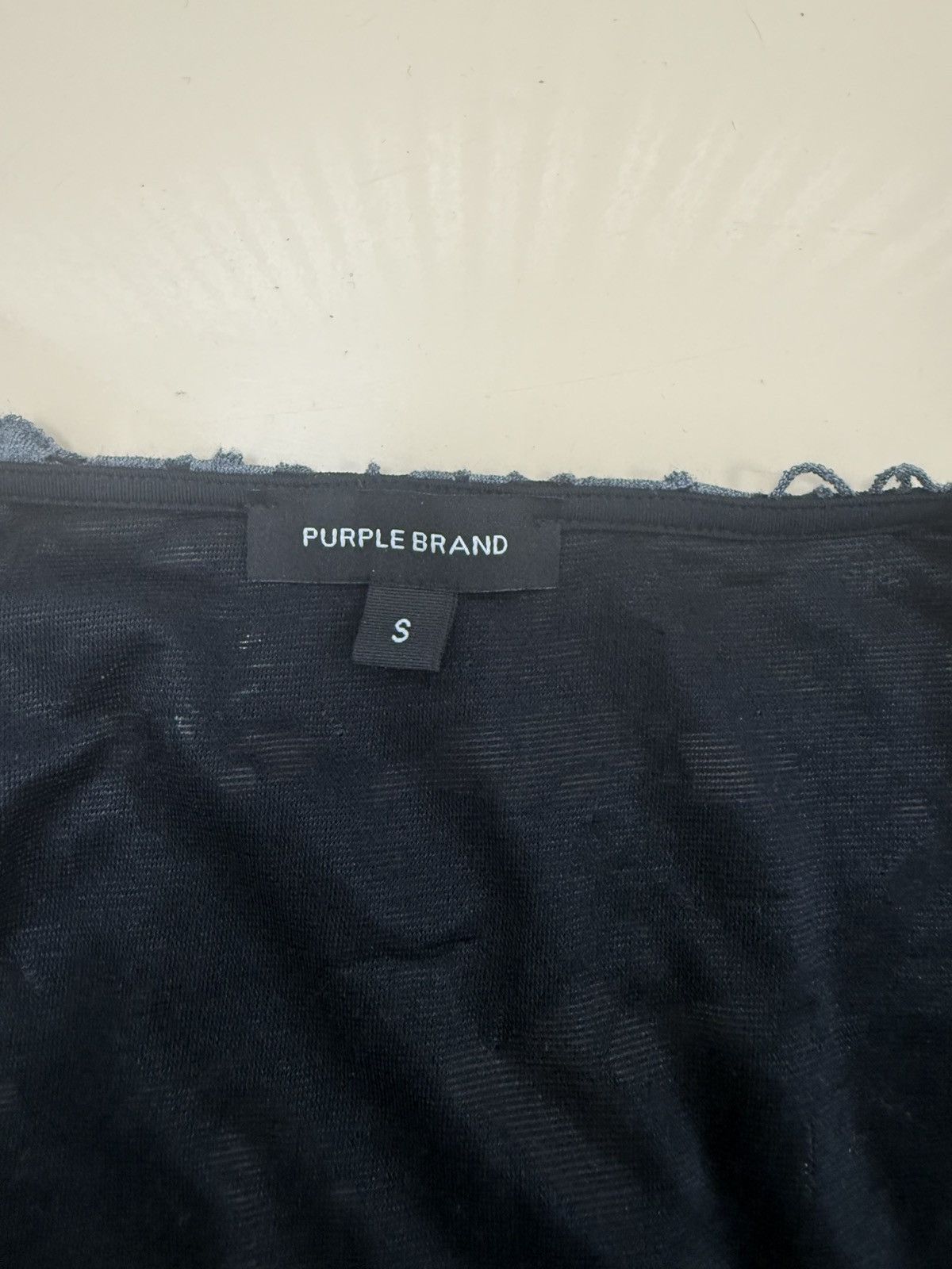 Other Purple Brand Ripped LS Jersey Gray Size S / US 4 / IT 40 - 2 Thumbnail